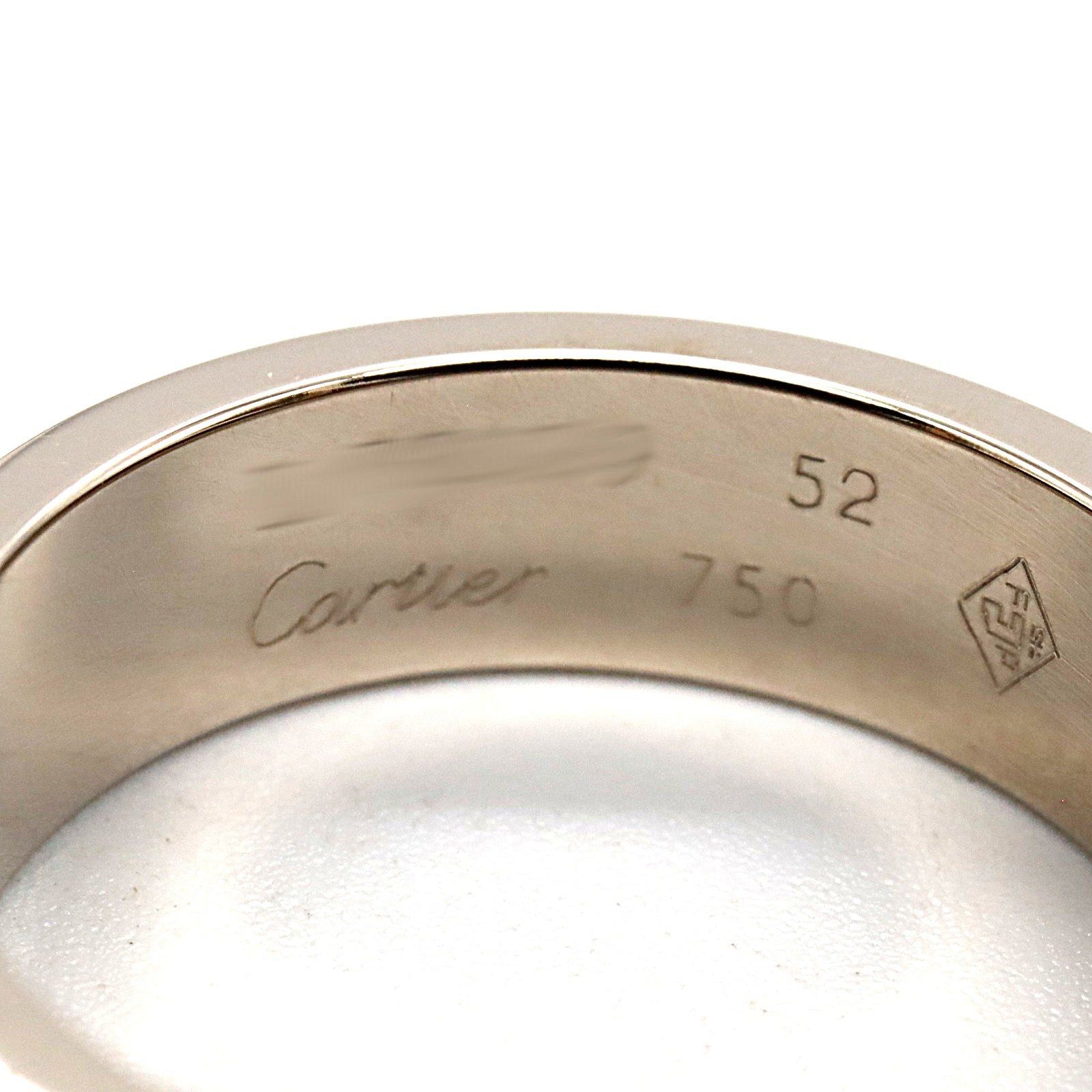 Cartier Cartier Love Ring K18Wg (White Gold) Silver Size ONE SIZE - 4 Thumbnail