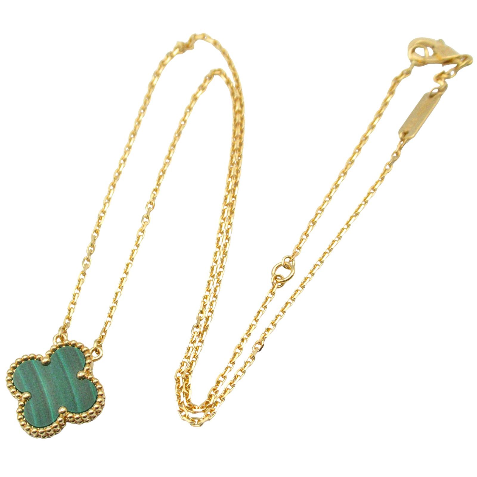 Van Cleef & Arpels Van Cleef Arpels Alhambra Necklace Malachite K18 (Yellow Gold) Green Size ONE SIZE - 3 Thumbnail