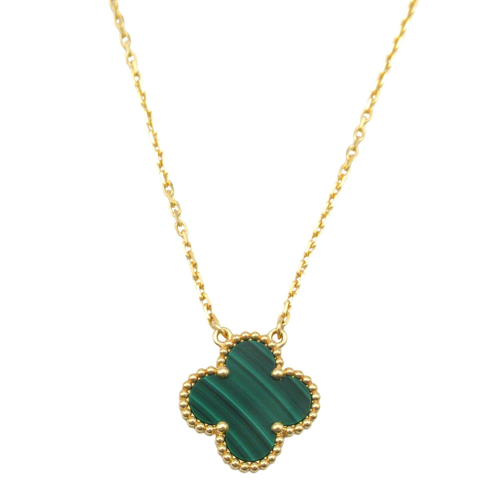 Van Cleef & Arpels Van Cleef Arpels Alhambra Necklace Malachite K18 (Yellow Gold) Green Size ONE SIZE - 2 Thumbnail