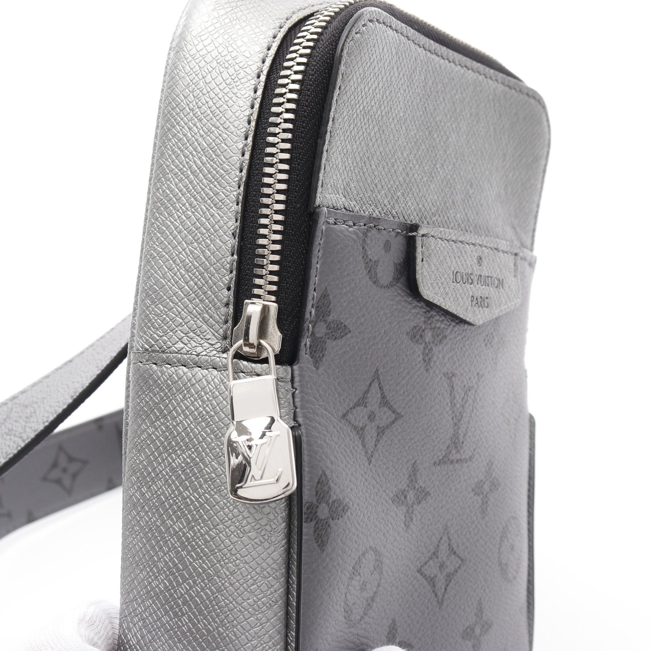 Louis Vuitton Louis Vuitton Outdoors Sling Bag Taigarama Body Leather Silver Size ONE SIZE - 5 Thumbnail