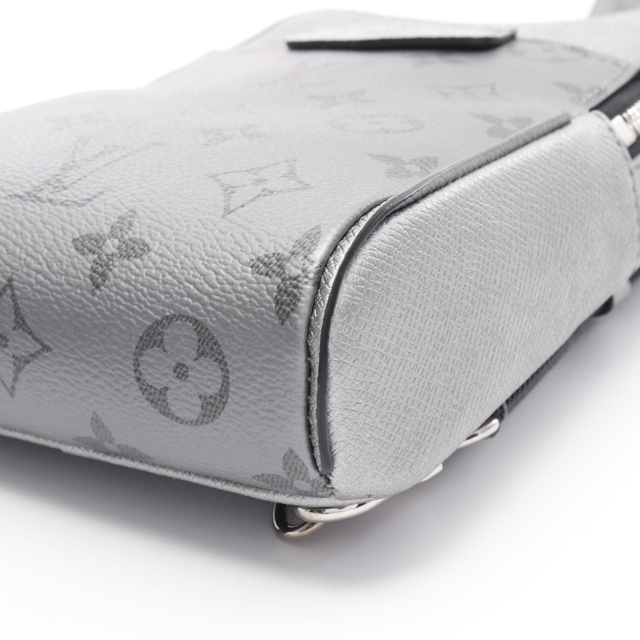 Louis Vuitton Louis Vuitton Outdoors Sling Bag Taigarama Body Leather Silver Size ONE SIZE - 9 Thumbnail