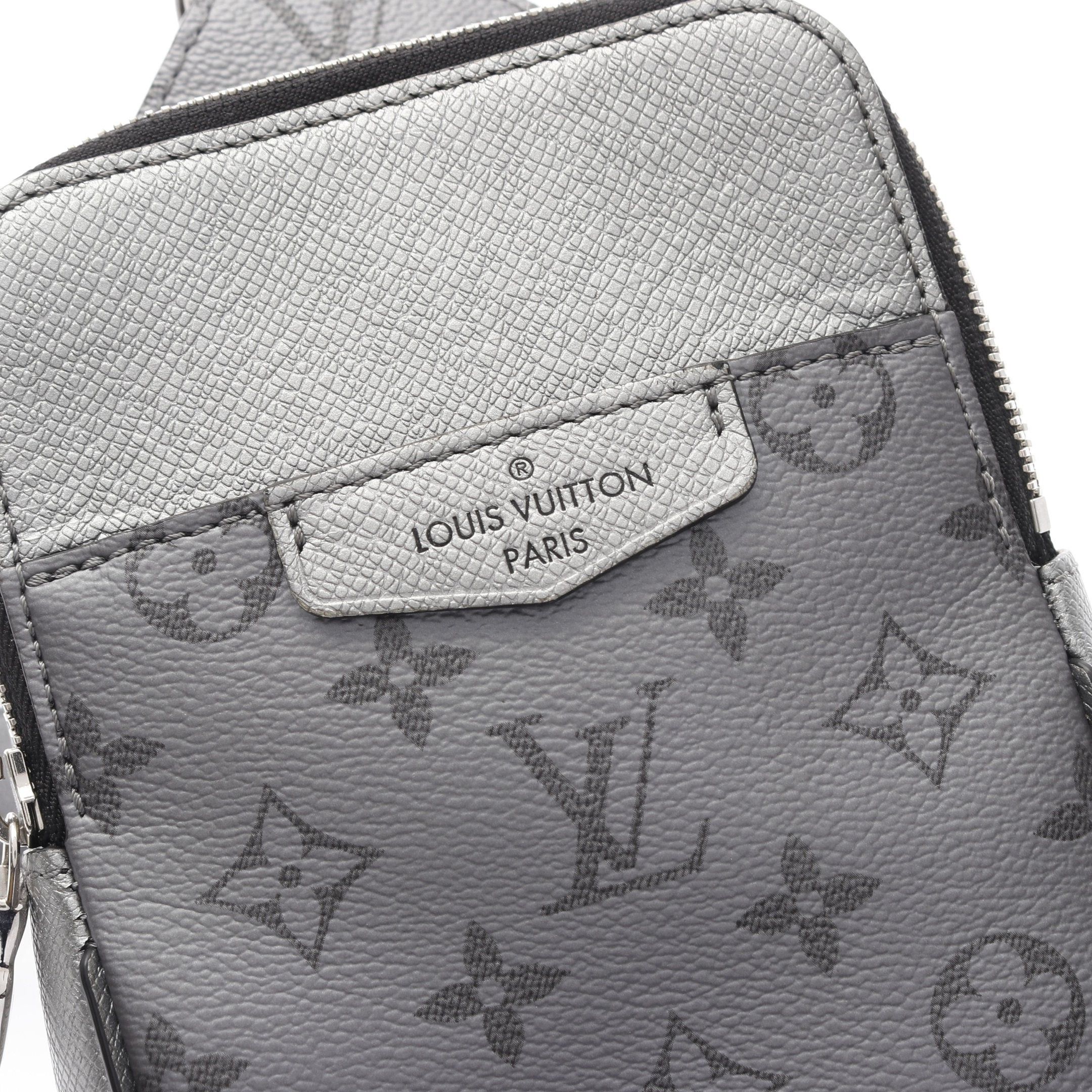 Louis Vuitton Louis Vuitton Outdoors Sling Bag Taigarama Body Leather Silver Size ONE SIZE - 8 Thumbnail