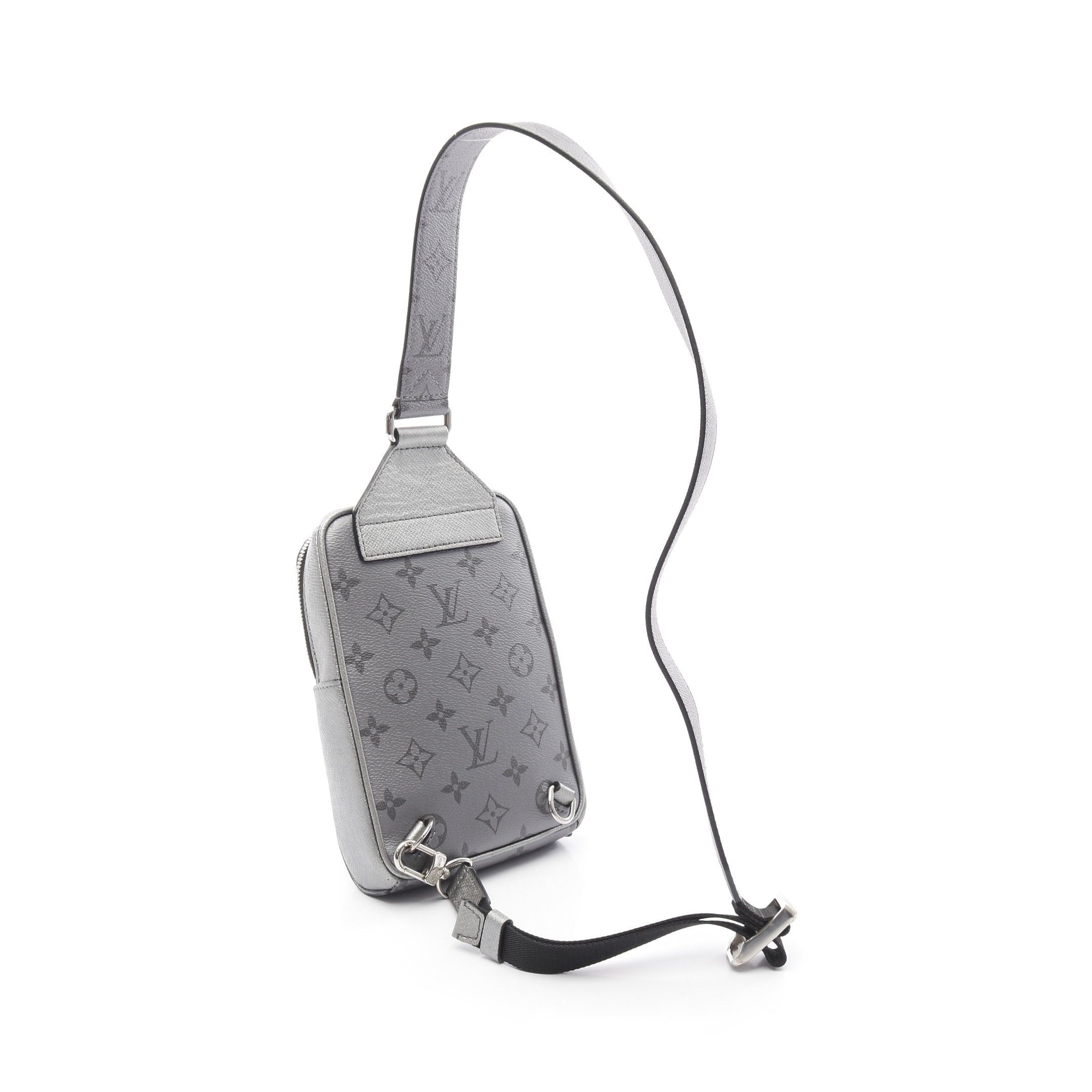 Louis Vuitton Louis Vuitton Outdoors Sling Bag Taigarama Body Leather Silver Size ONE SIZE - 2 Thumbnail