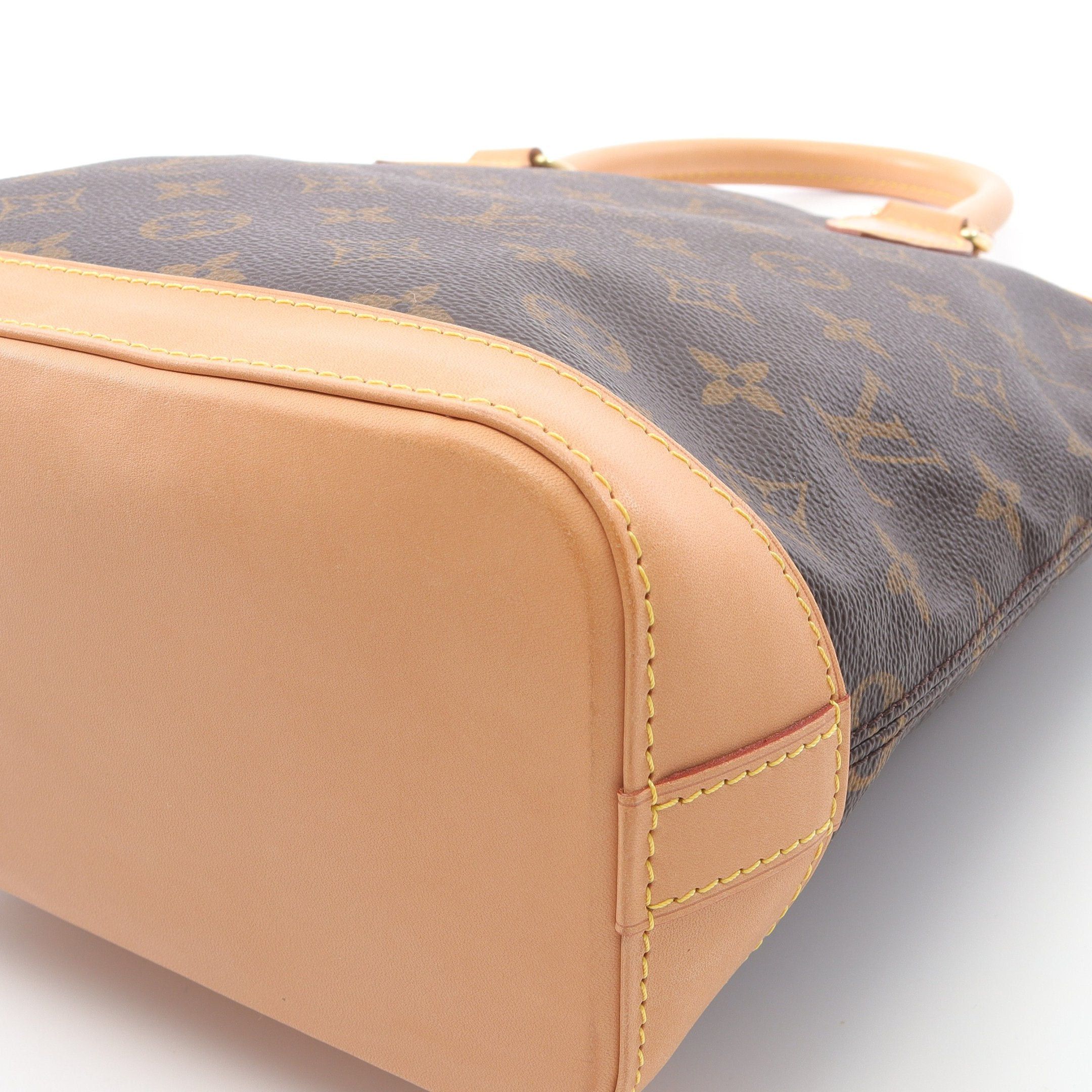 Louis Vuitton Louis Vuitton Lockit Monogram Handbag Leather Brown Size ONE SIZE - 6 Thumbnail