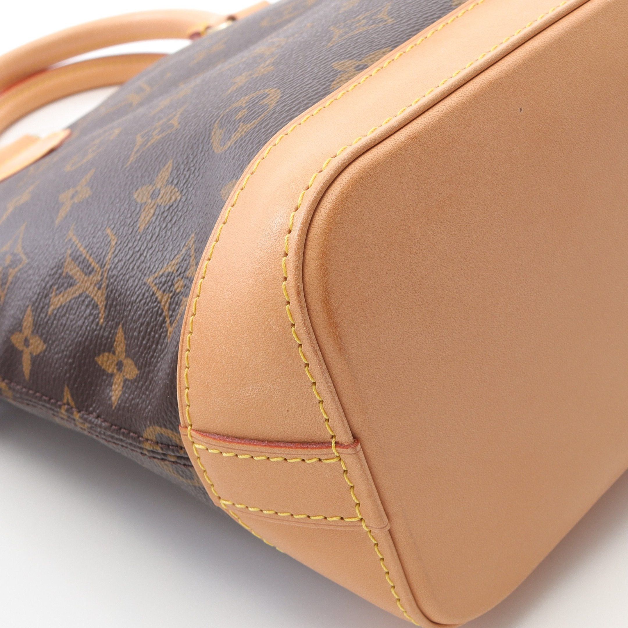 Louis Vuitton Louis Vuitton Lockit Monogram Handbag Leather Brown Size ONE SIZE - 7 Thumbnail