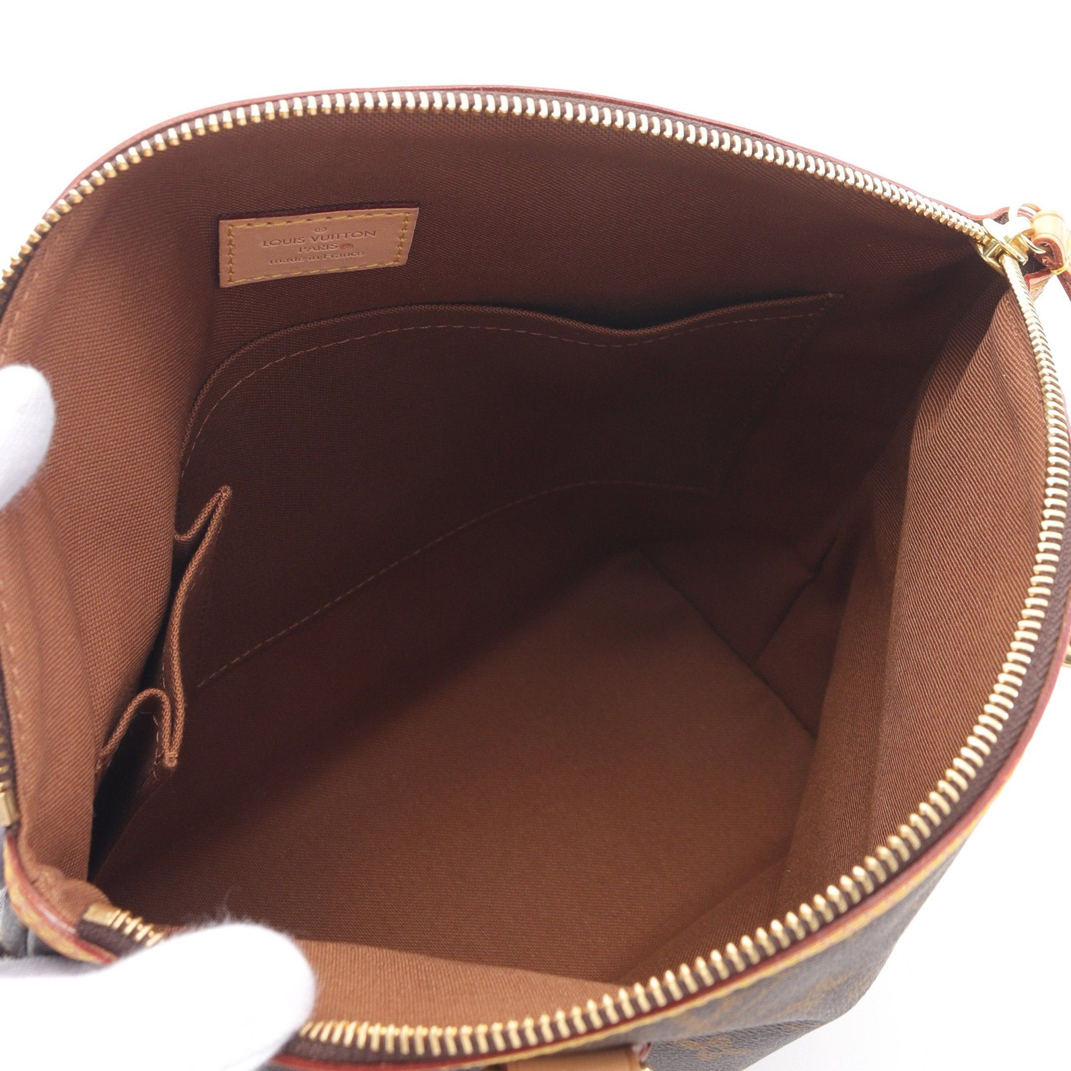 Louis Vuitton Louis Vuitton Lockit Monogram Handbag Leather Brown Size ONE SIZE - 3 Thumbnail