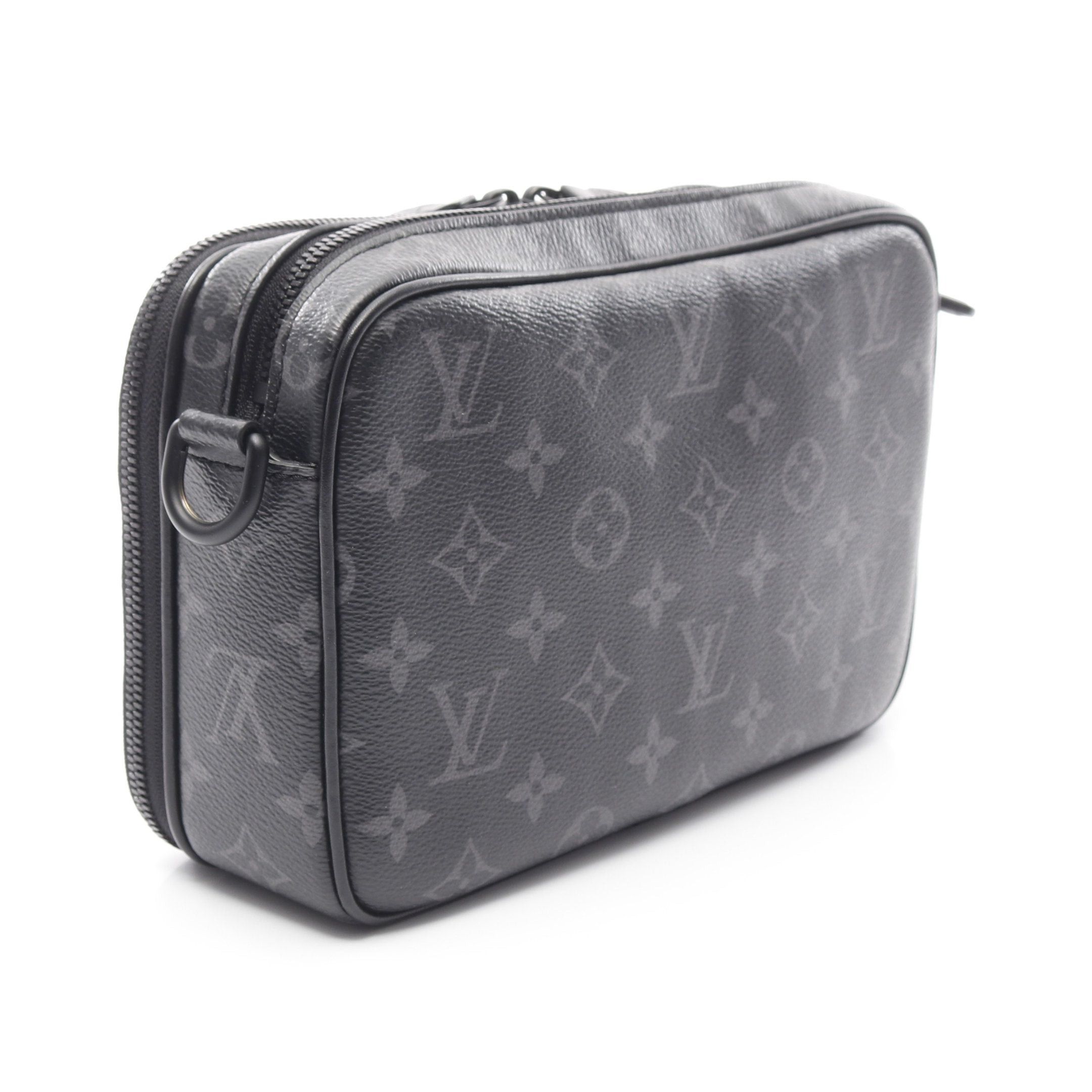 Louis Vuitton Louis Vuitton Alpha Messenger Monogram Eclipse Shoulder Bag Leather Black Size ONE SIZE - 2 Thumbnail