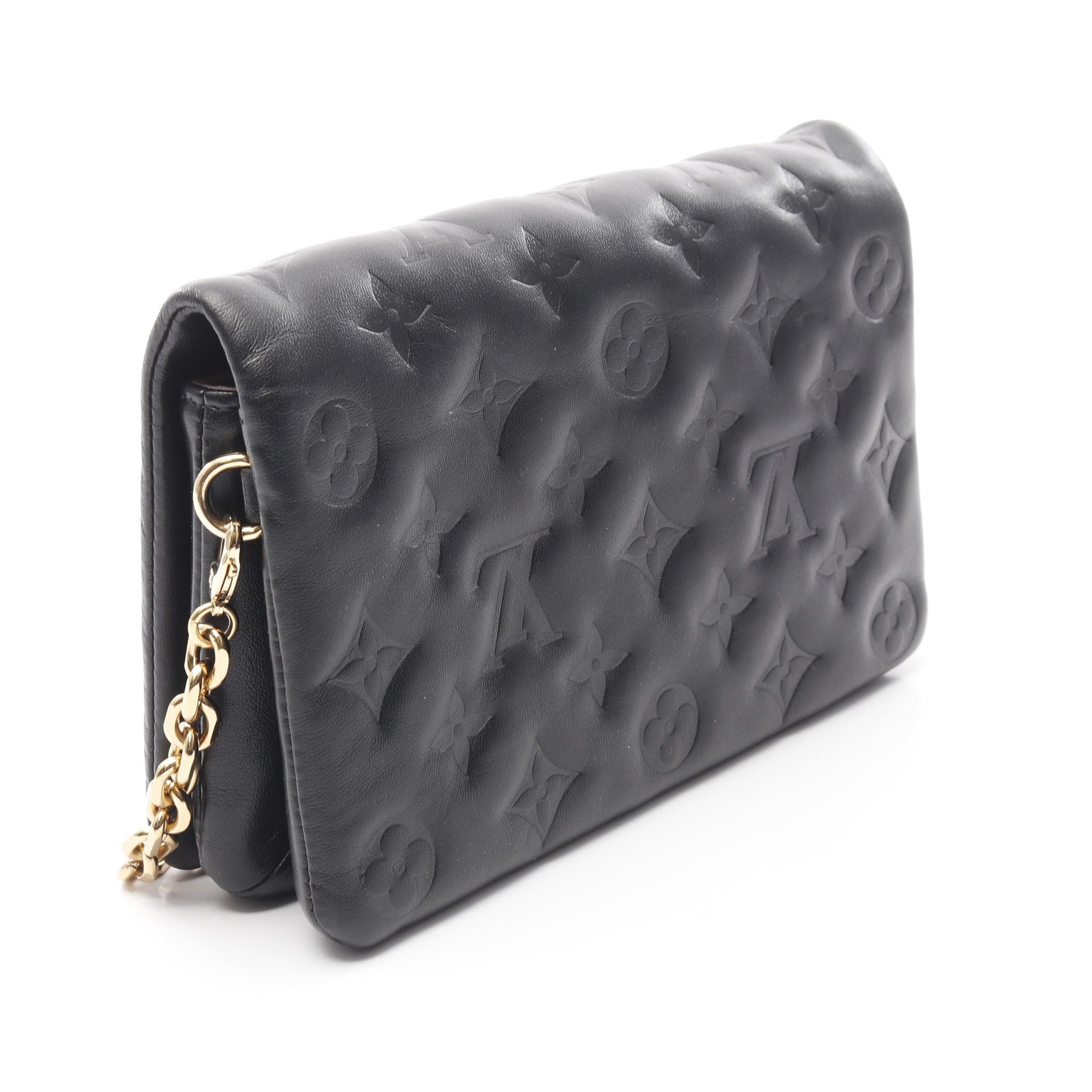 Louis Vuitton Louis Vuitton Pochette Coussin Monogram Embossed Noir Shoulder Bag Lambskin Black Size ONE SIZE - 2 Thumbnail