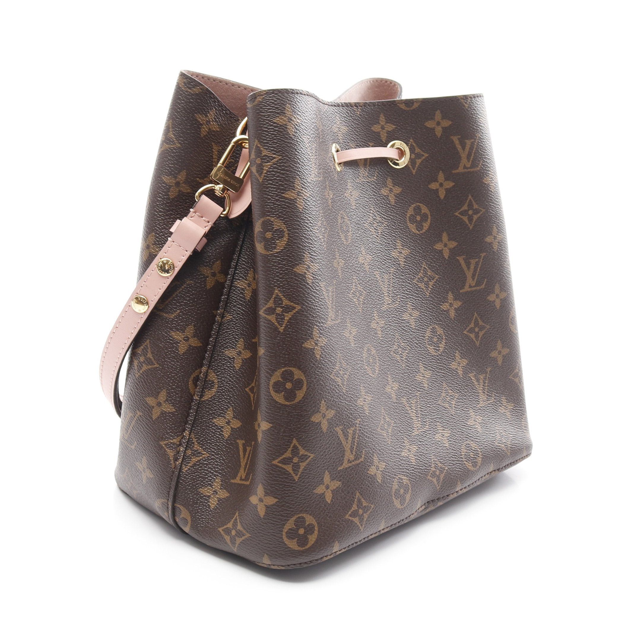 Louis Vuitton Louis Vuitton Neo Noe Monogram Rose Poodle Shoulder Bag Leather Brown Light Pink Size ONE SIZE - 2 Thumbnail