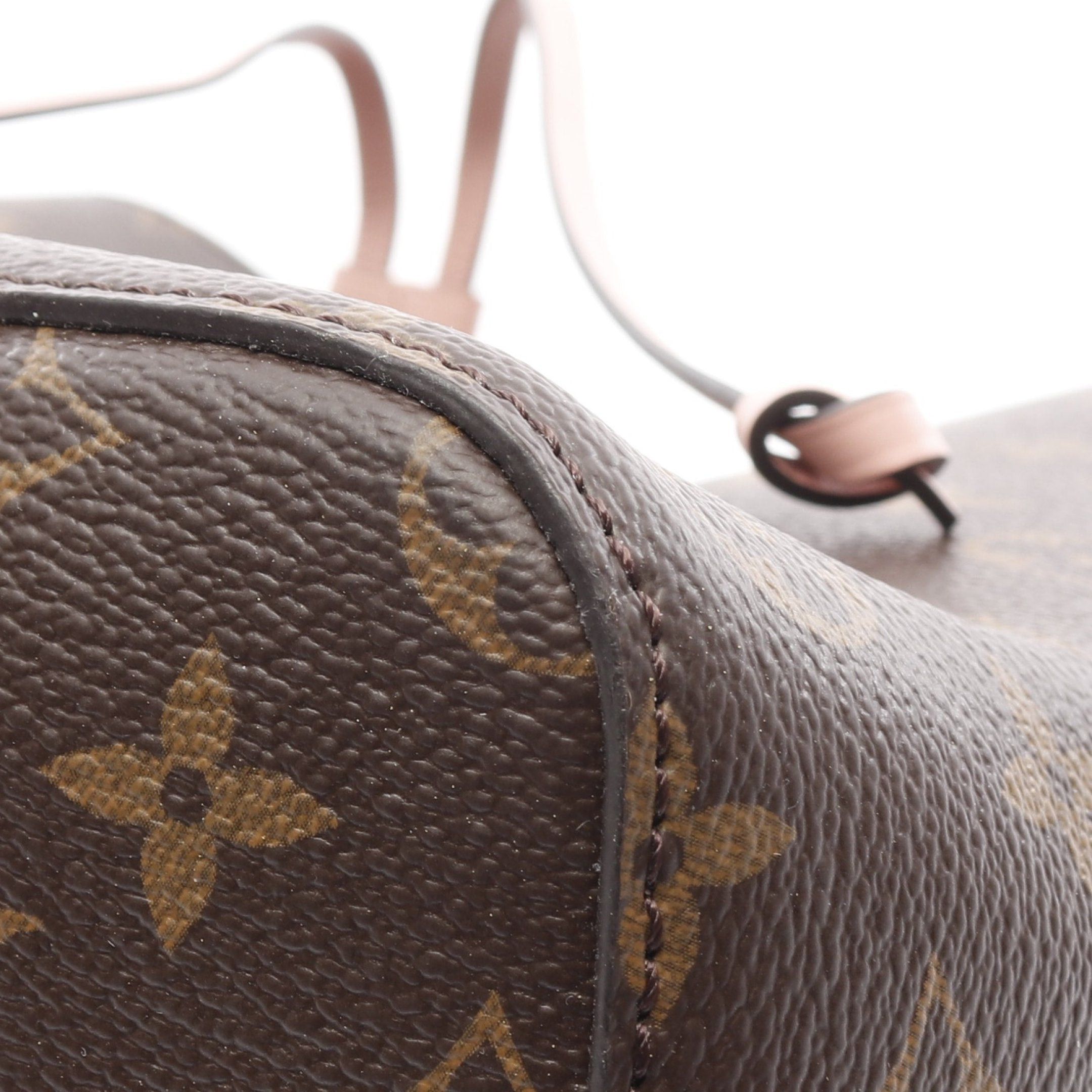 Louis Vuitton Louis Vuitton Neo Noe Monogram Rose Poodle Shoulder Bag Leather Brown Light Pink Size ONE SIZE - 10 Thumbnail