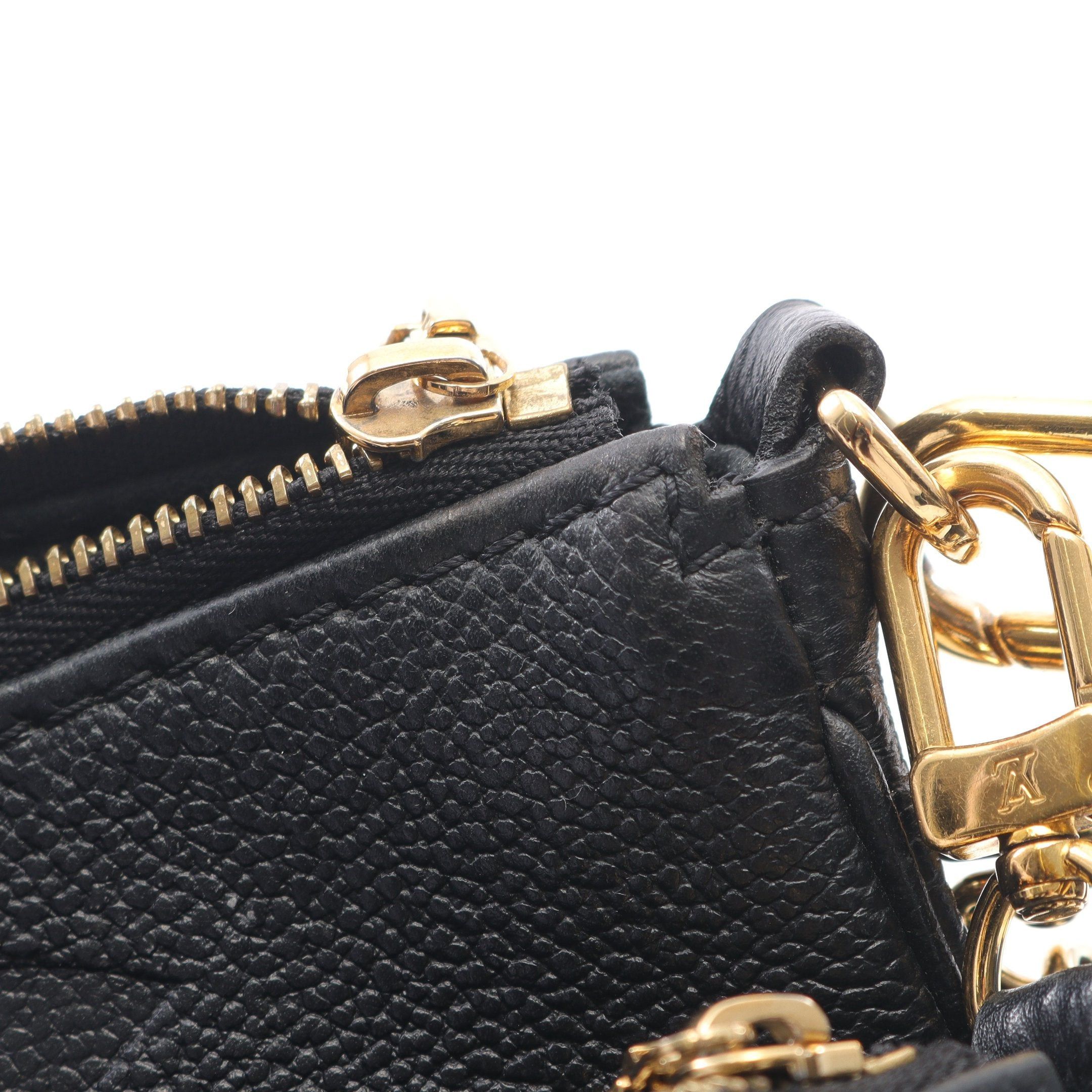 Louis Vuitton Louis Vuitton Multy Pochette Accessoires Monogram Empreinte Noir Shoulder Bag Leather Black Size ONE SIZE - 8 Thumbnail