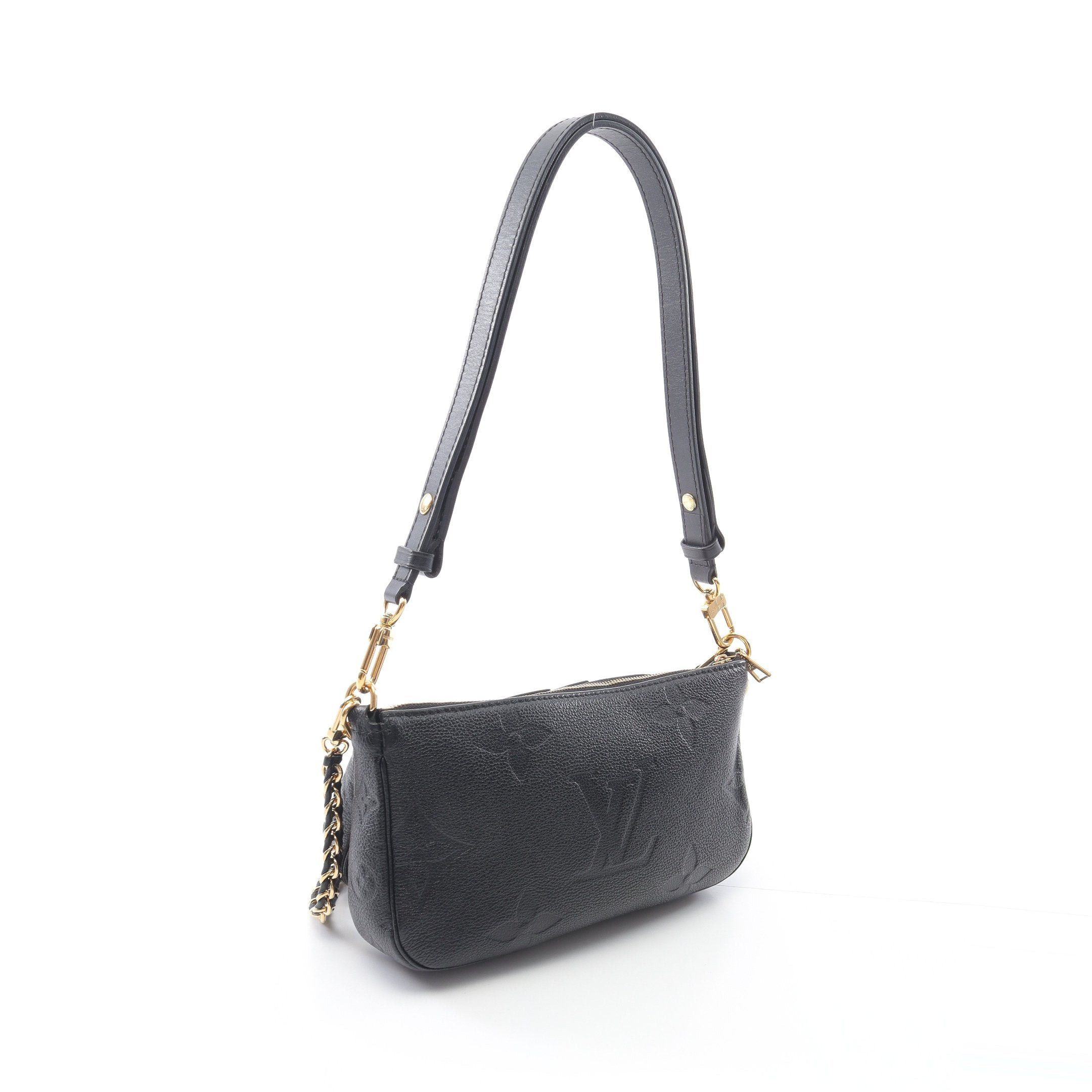 Louis Vuitton Louis Vuitton Multy Pochette Accessoires Monogram Empreinte Noir Shoulder Bag Leather Black Size ONE SIZE - 2 Thumbnail