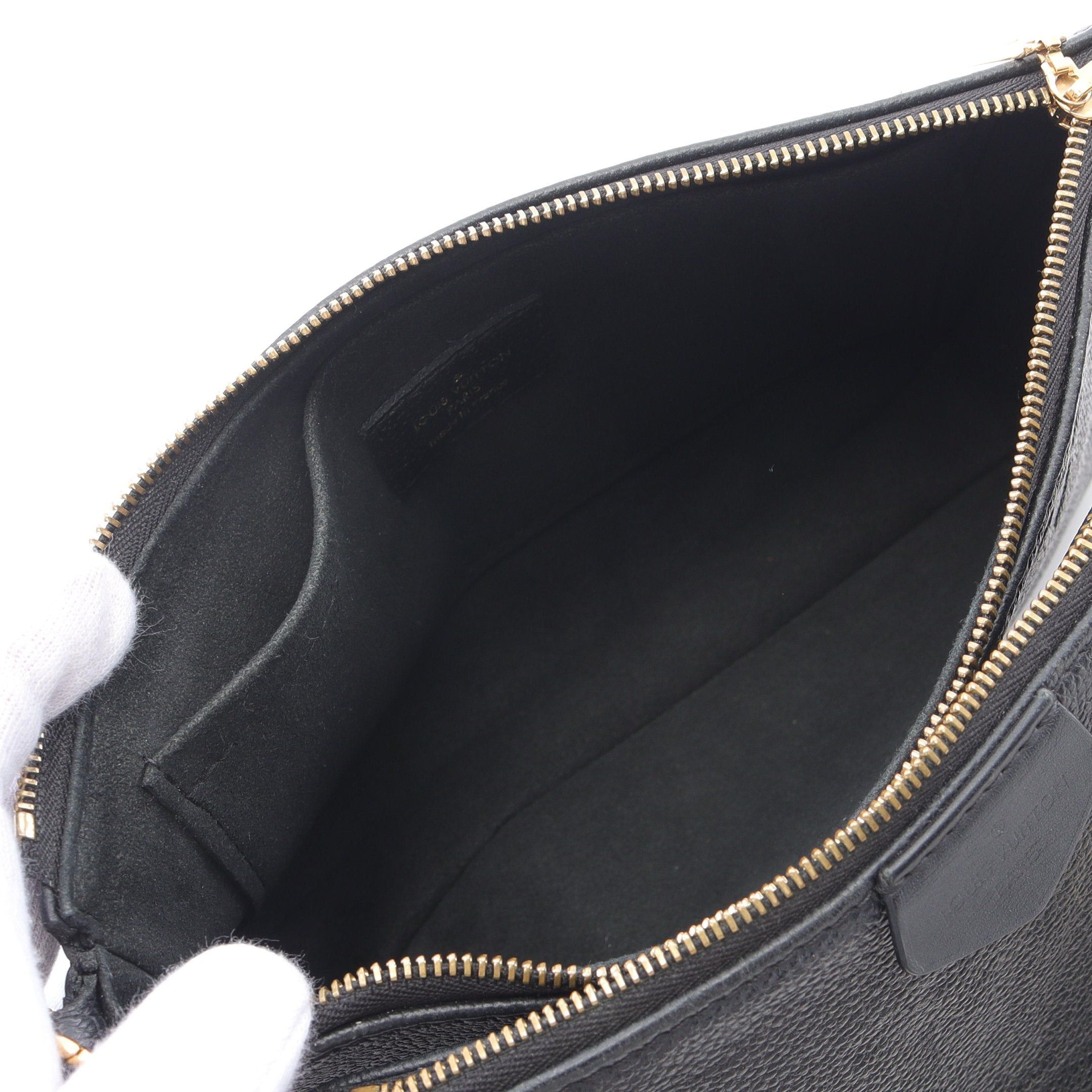 Louis Vuitton Louis Vuitton Multy Pochette Accessoires Monogram Empreinte Noir Shoulder Bag Leather Black Size ONE SIZE - 3 Thumbnail