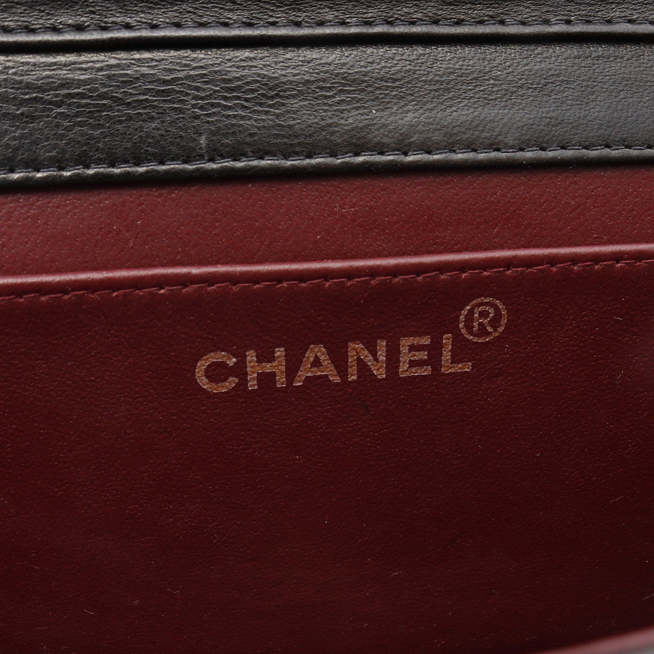 Chanel Chanel Mini Matelasse Full Flap Chain Shoulder Bag Lambskin Black Gold Hardware Size ONE SIZE - 4 Thumbnail
