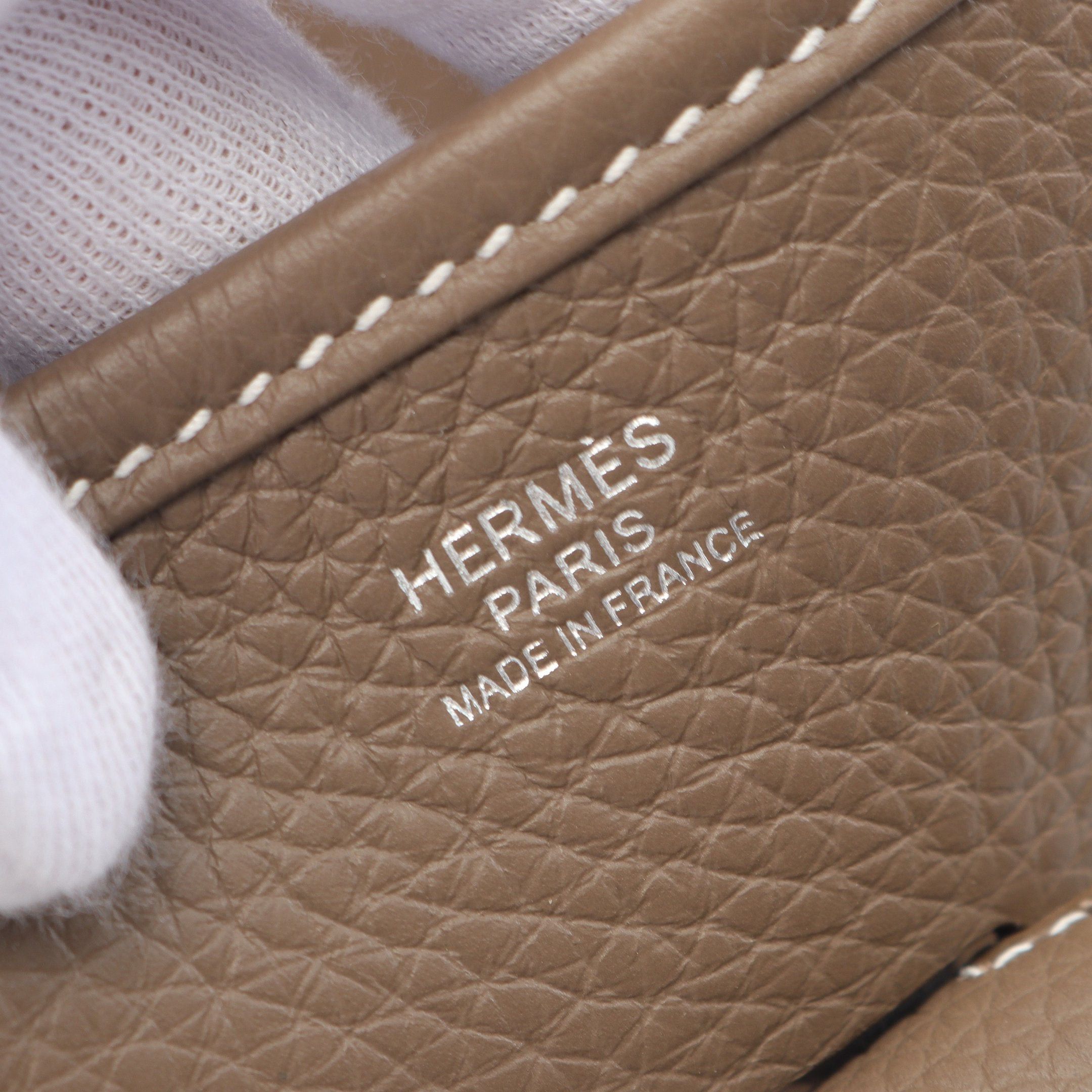 Hermes Hermes Evelyn 3 Troyes Pm Etoupe Shoulder Bag Clemence Leather Gray Brown Silver Hardware B Stamp Size ONE SIZE - 4 Thumbnail