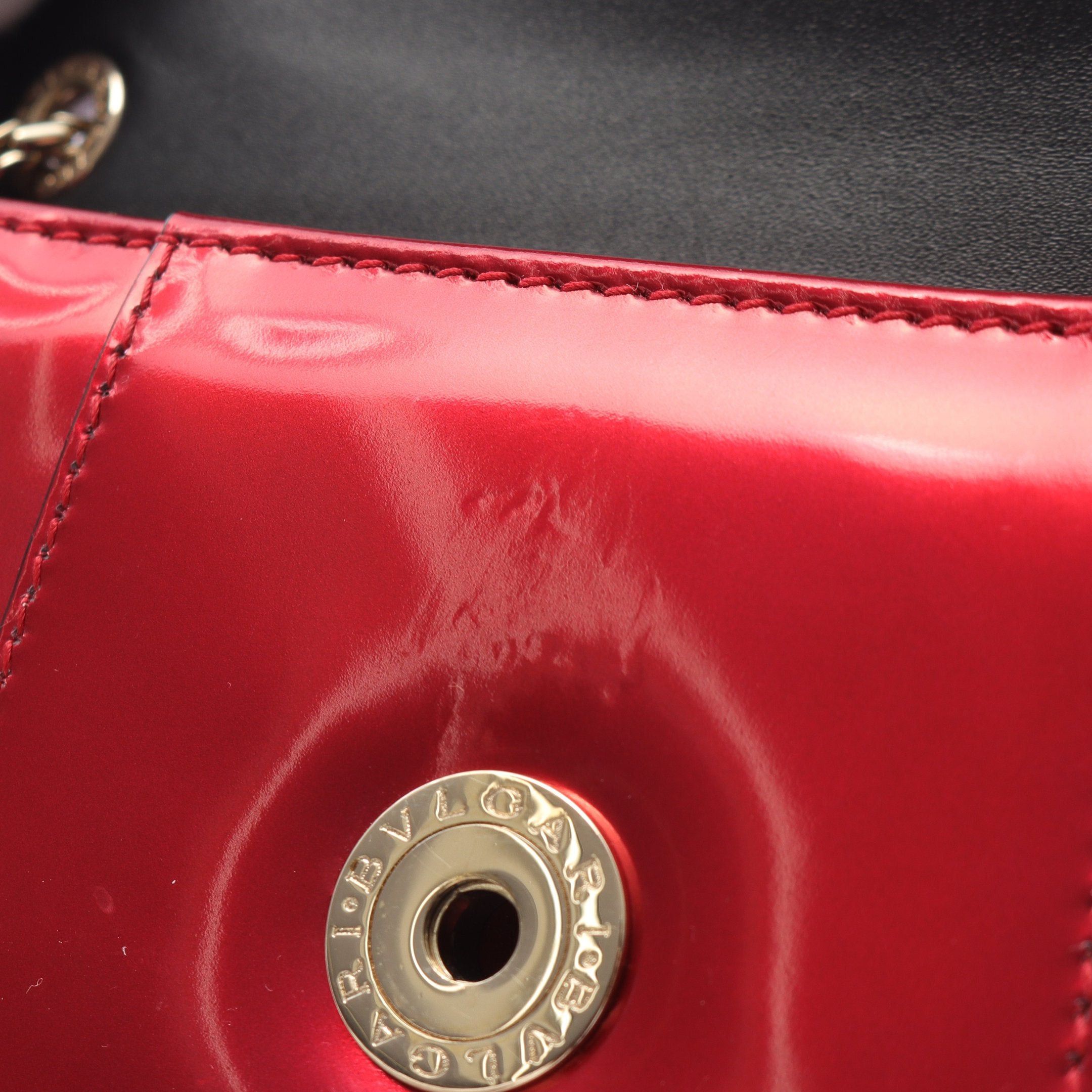 Bvlgari Bvlgari Serpenti Forever Chain Shoulder Bag Leather Red Size ONE SIZE - 8 Thumbnail