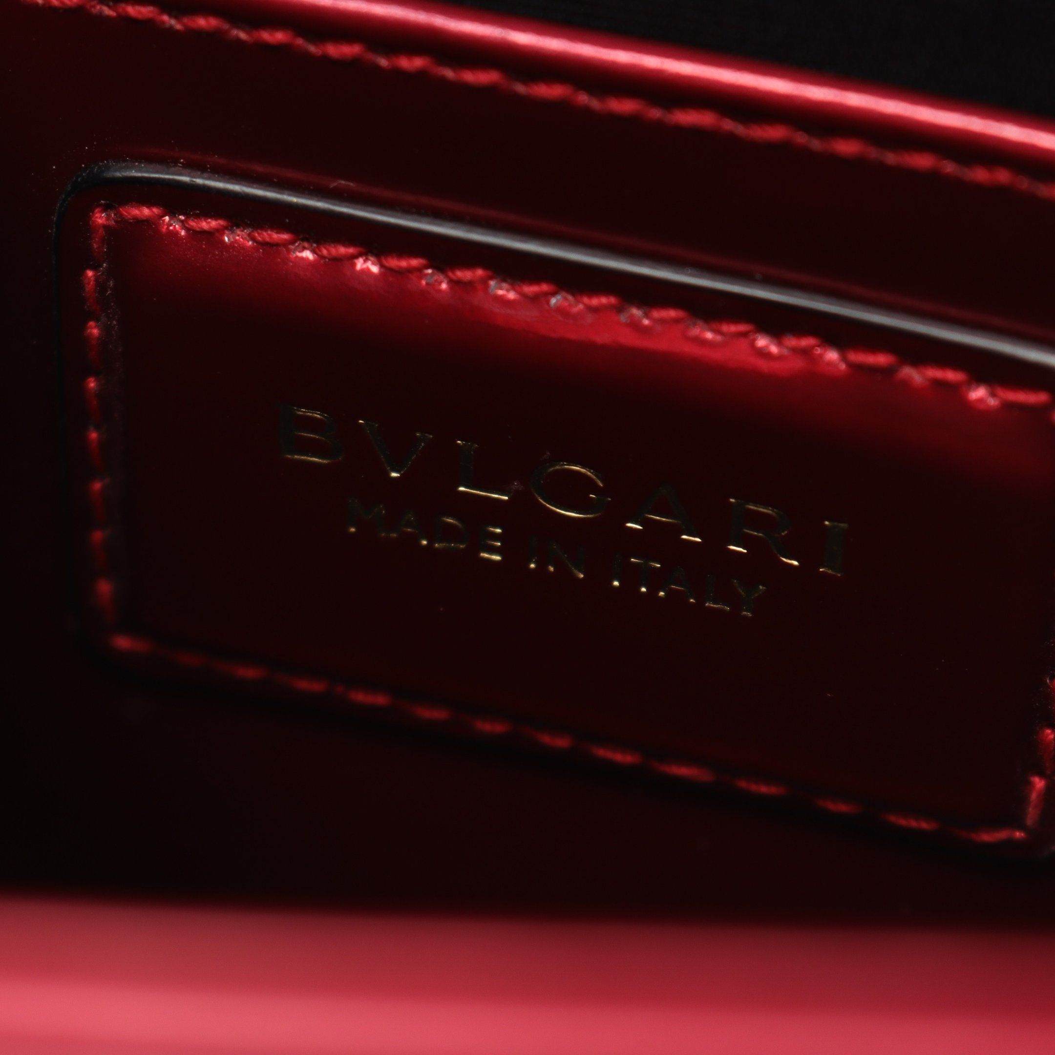 Bvlgari Bvlgari Serpenti Forever Chain Shoulder Bag Leather Red Size ONE SIZE - 4 Thumbnail