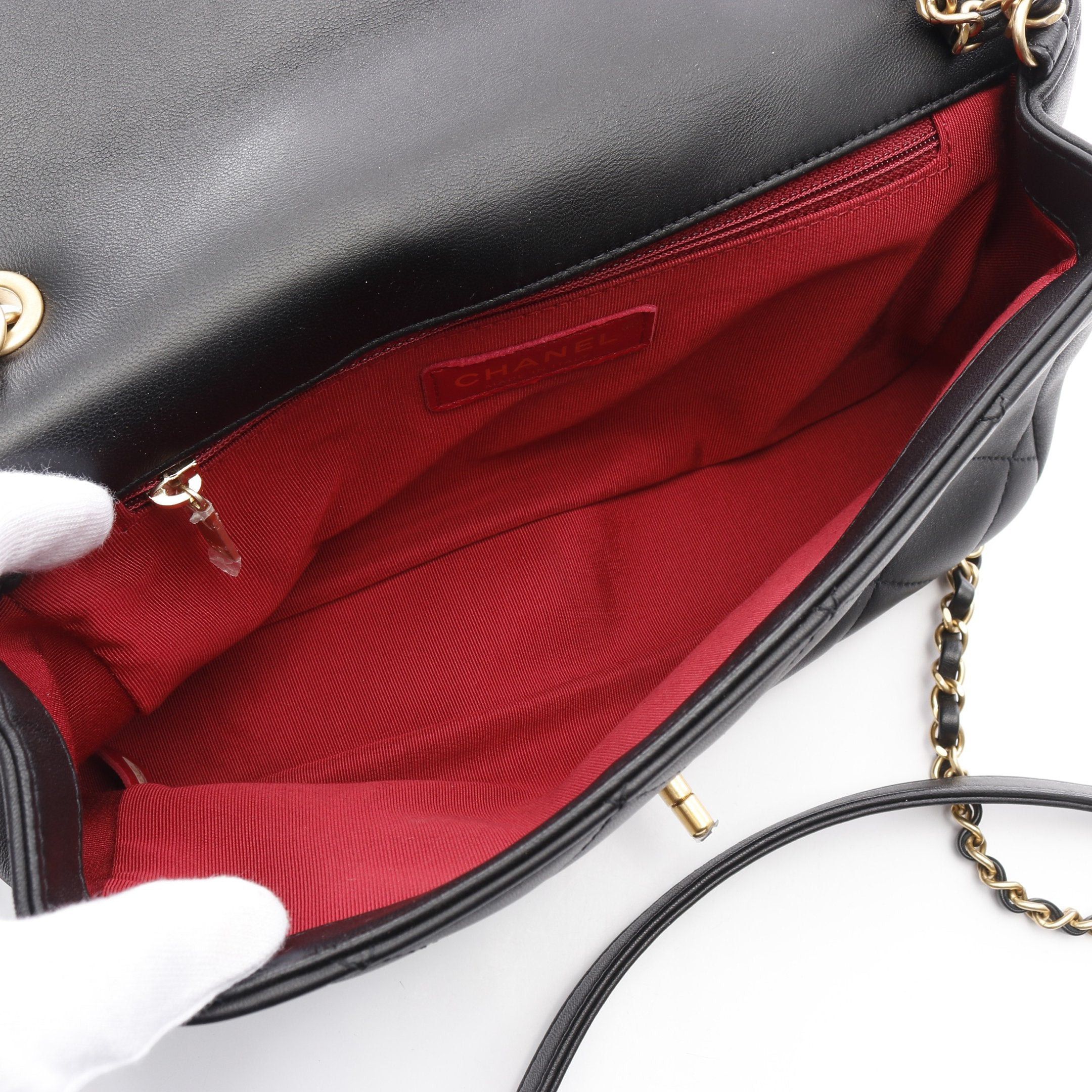Chanel Chanel Matelasse Top Handle Chain Shoulder Bag Leather Black Gold Hardware Size ONE SIZE - 3 Thumbnail