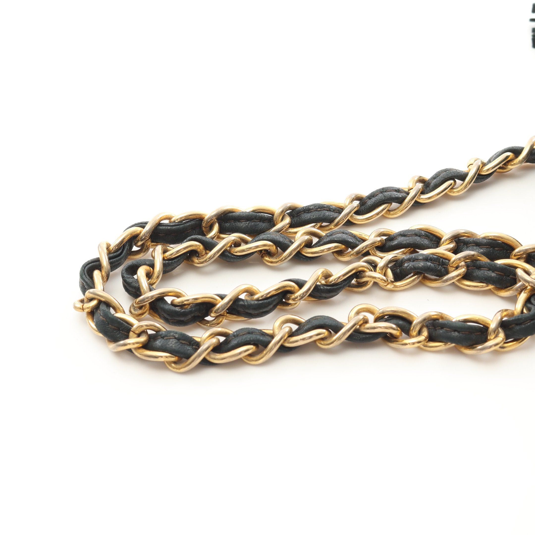Chanel Chanel Matelasse Chain Shoulder Bag Lambskin Dark Green Gold Hardware Fringe Size ONE SIZE - 12 Thumbnail