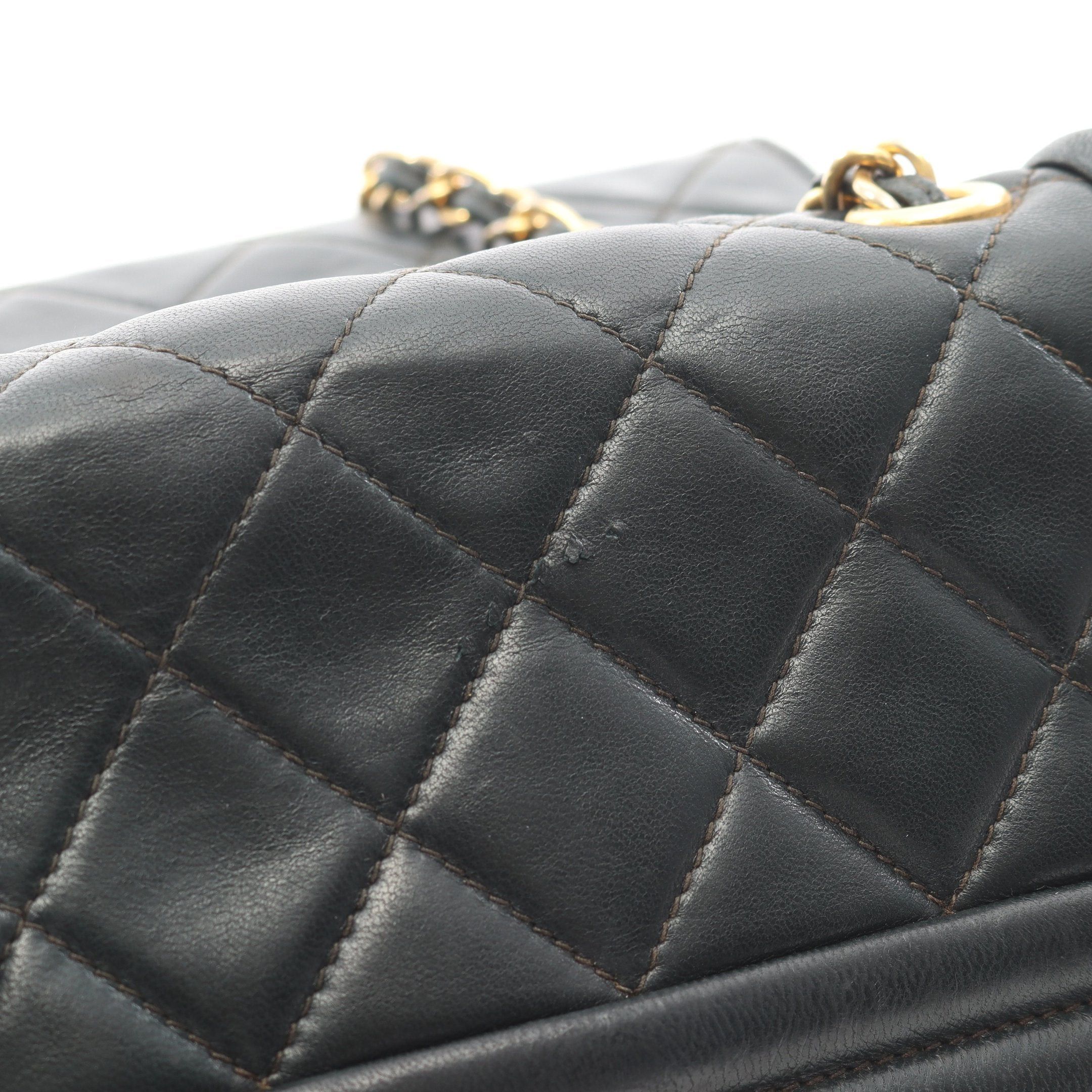 Chanel Chanel Matelasse Chain Shoulder Bag Lambskin Dark Green Gold Hardware Fringe Size ONE SIZE - 6 Thumbnail