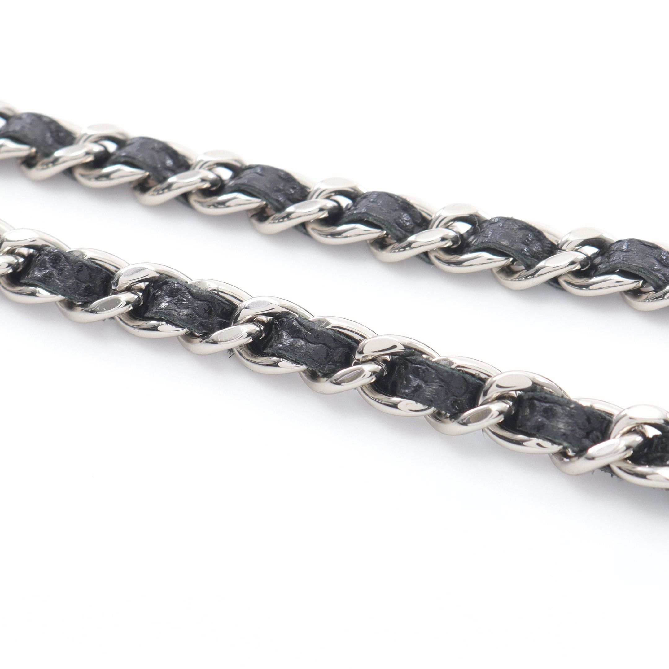 Chanel Chanel Matelasse Chain Wallet Caviar Skin Black Silver Hardware Size ONE SIZE - 6 Thumbnail