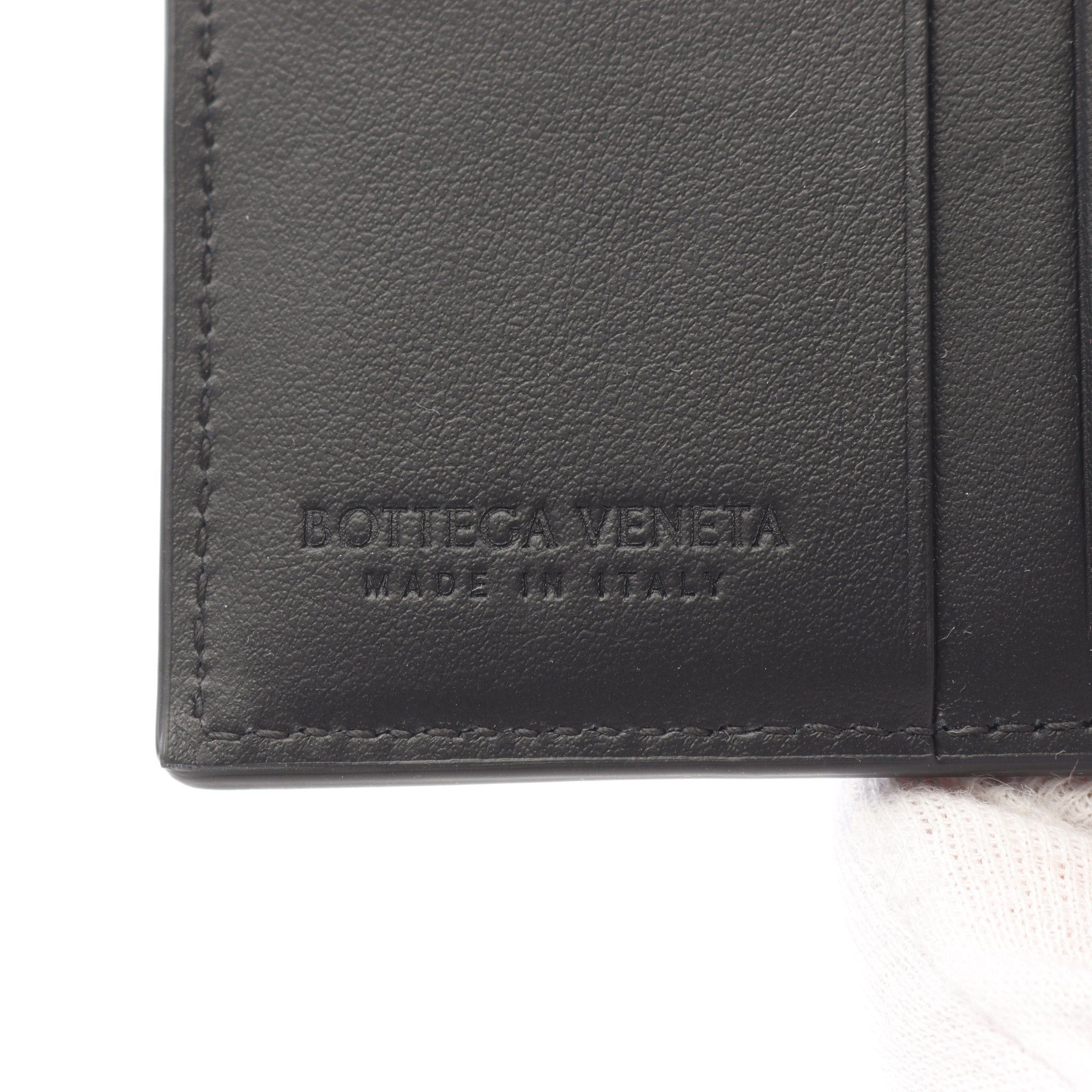Bottega Veneta Bottega Veneta Cassette Slim Bi-Fold Wallet Leather Black Size ONE SIZE - 4 Thumbnail