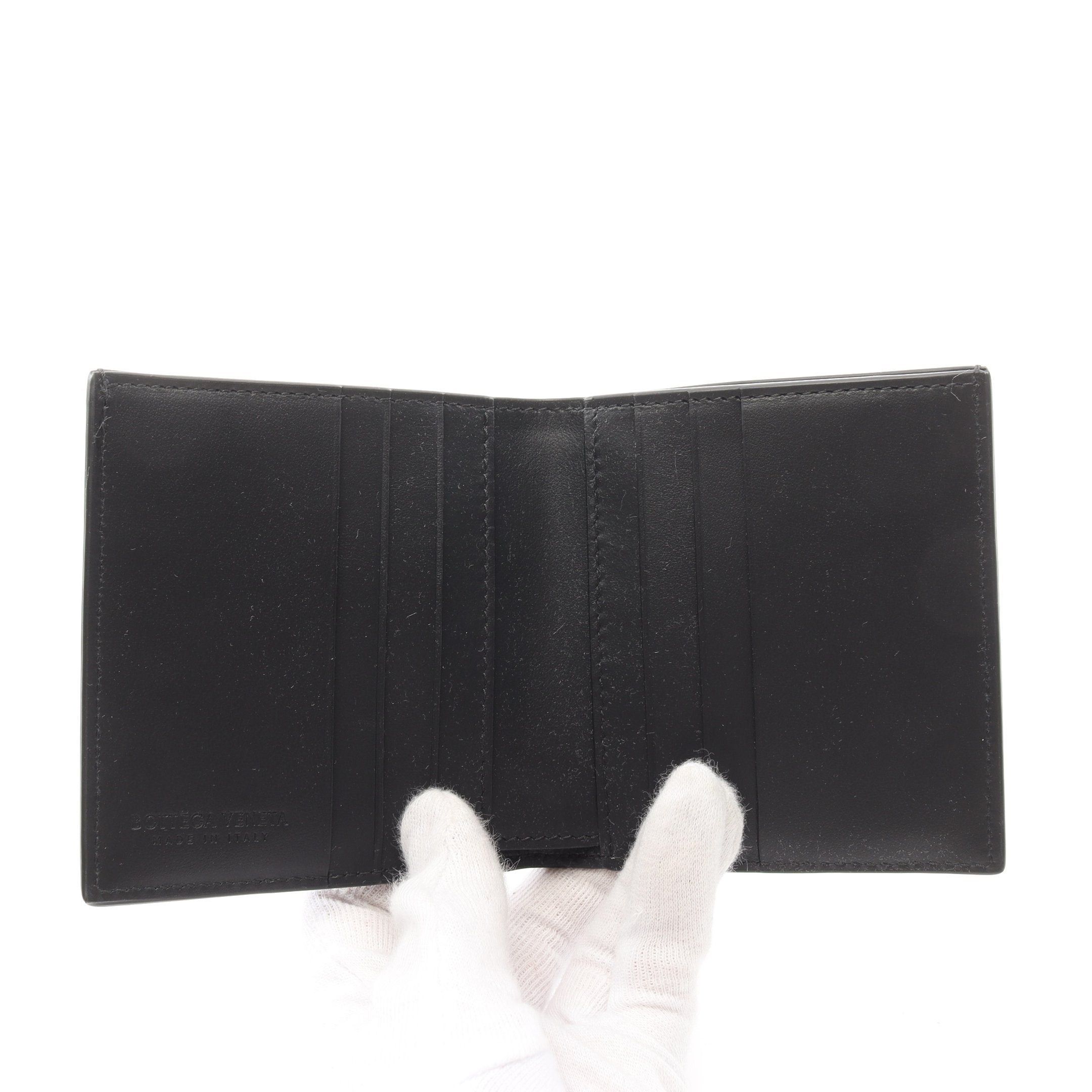 Bottega Veneta Bottega Veneta Cassette Slim Bi-Fold Wallet Leather Black Size ONE SIZE - 3 Thumbnail