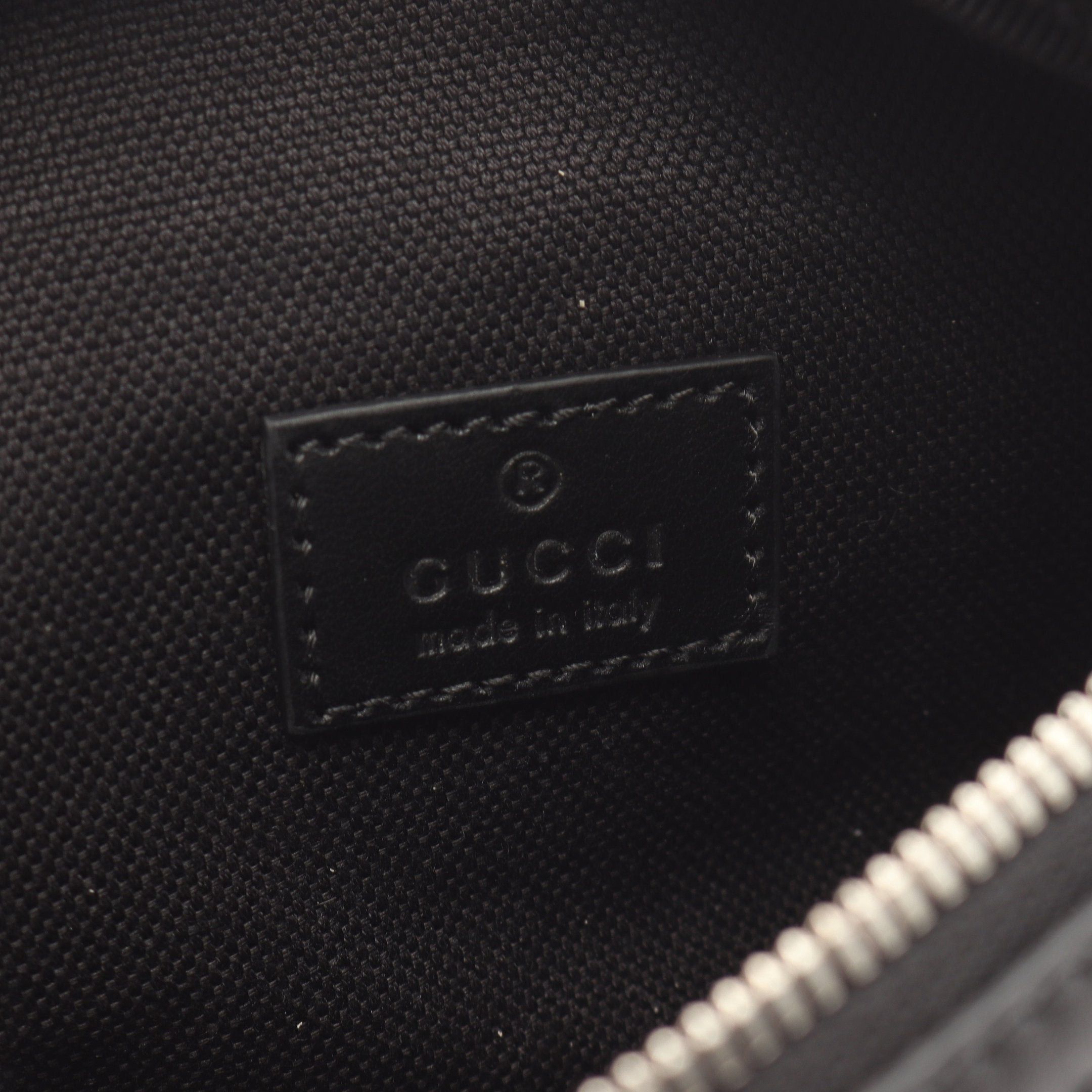 Gucci Gucci Jumbo Gg Small Waist Bag Body Leather Gray Black Size ONE SIZE - 4 Thumbnail