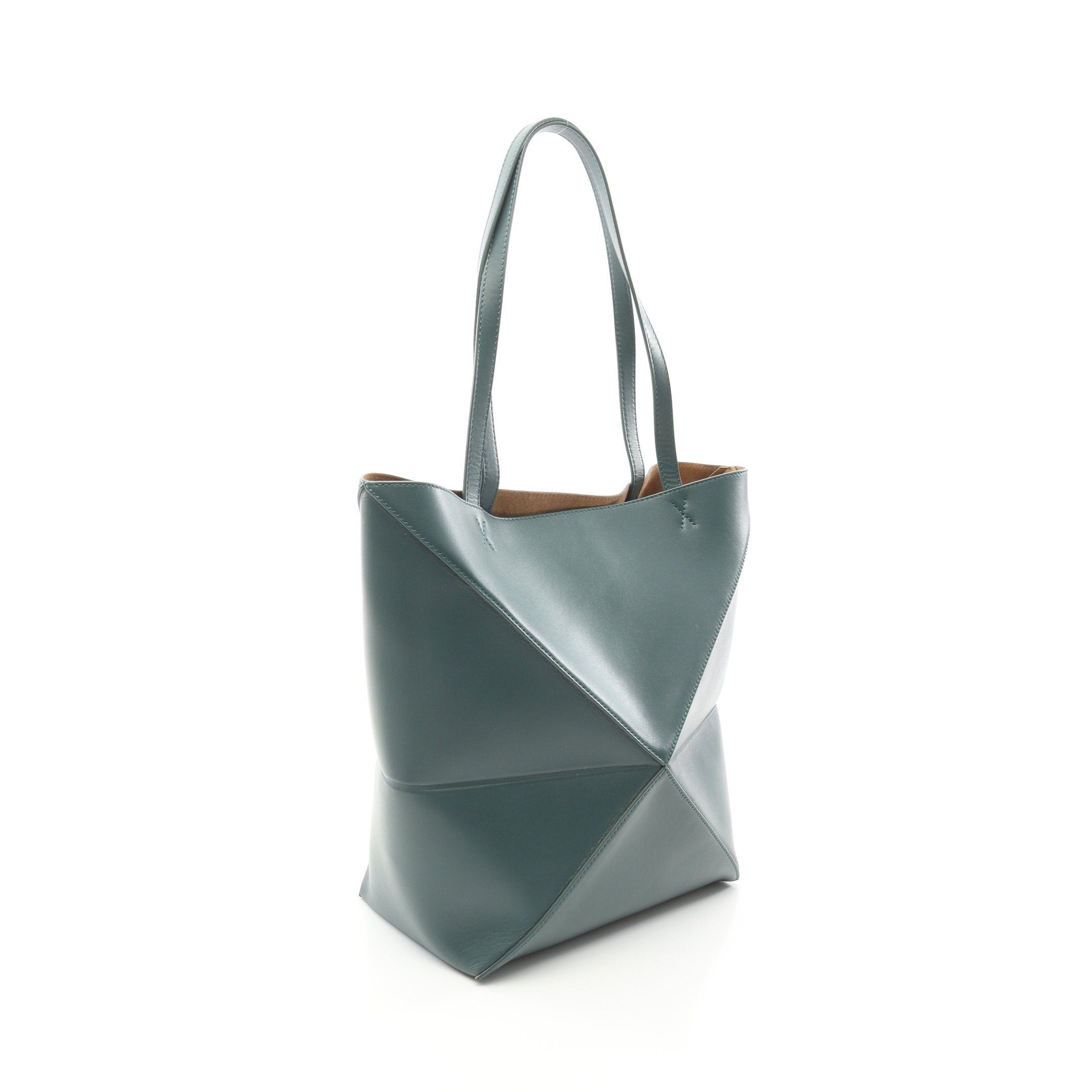 Loewe Loewe Puzzle Tote Medium Shoulder Bag Leather Green Size ONE SIZE - 2 Thumbnail