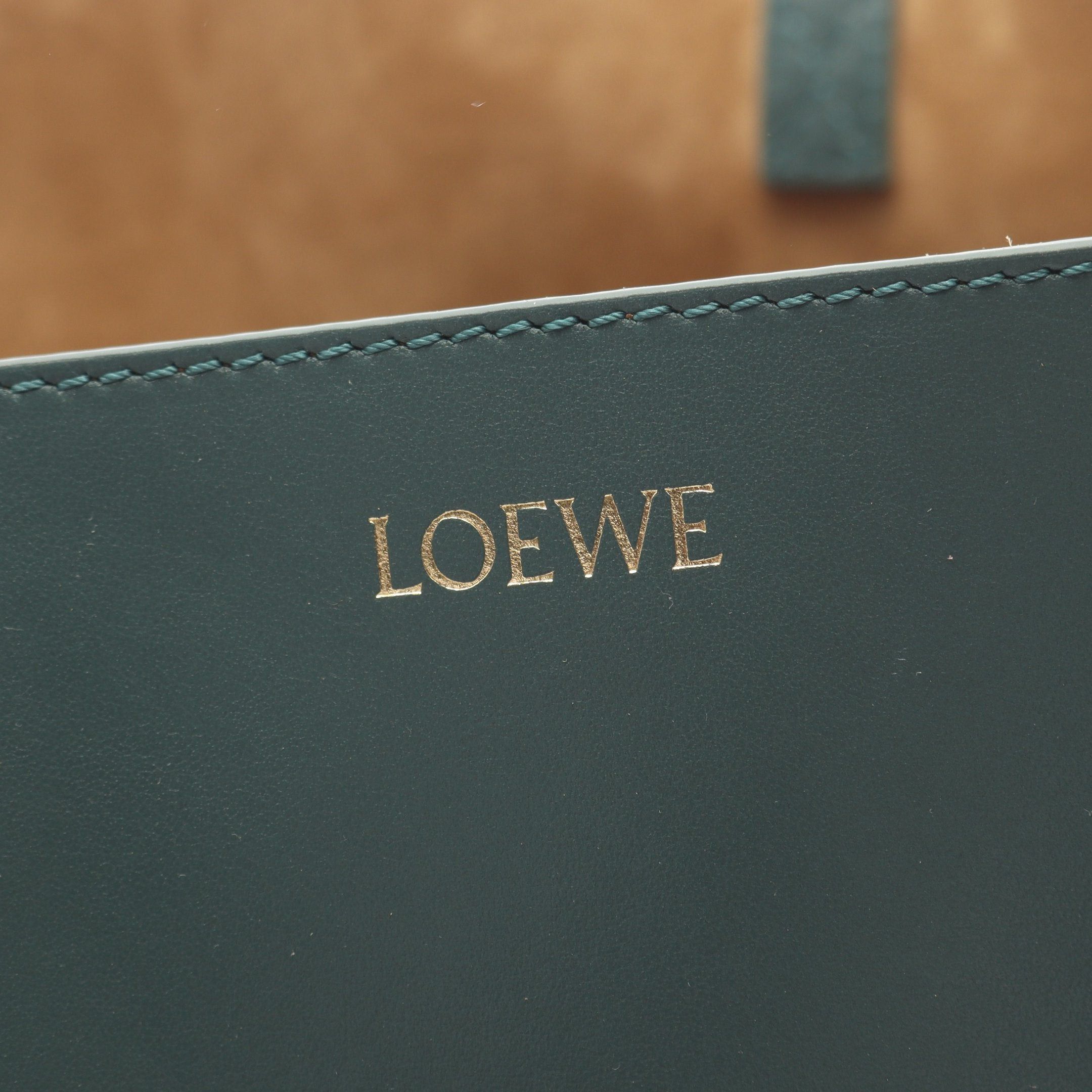 Loewe Loewe Puzzle Tote Medium Shoulder Bag Leather Green Size ONE SIZE - 4 Thumbnail