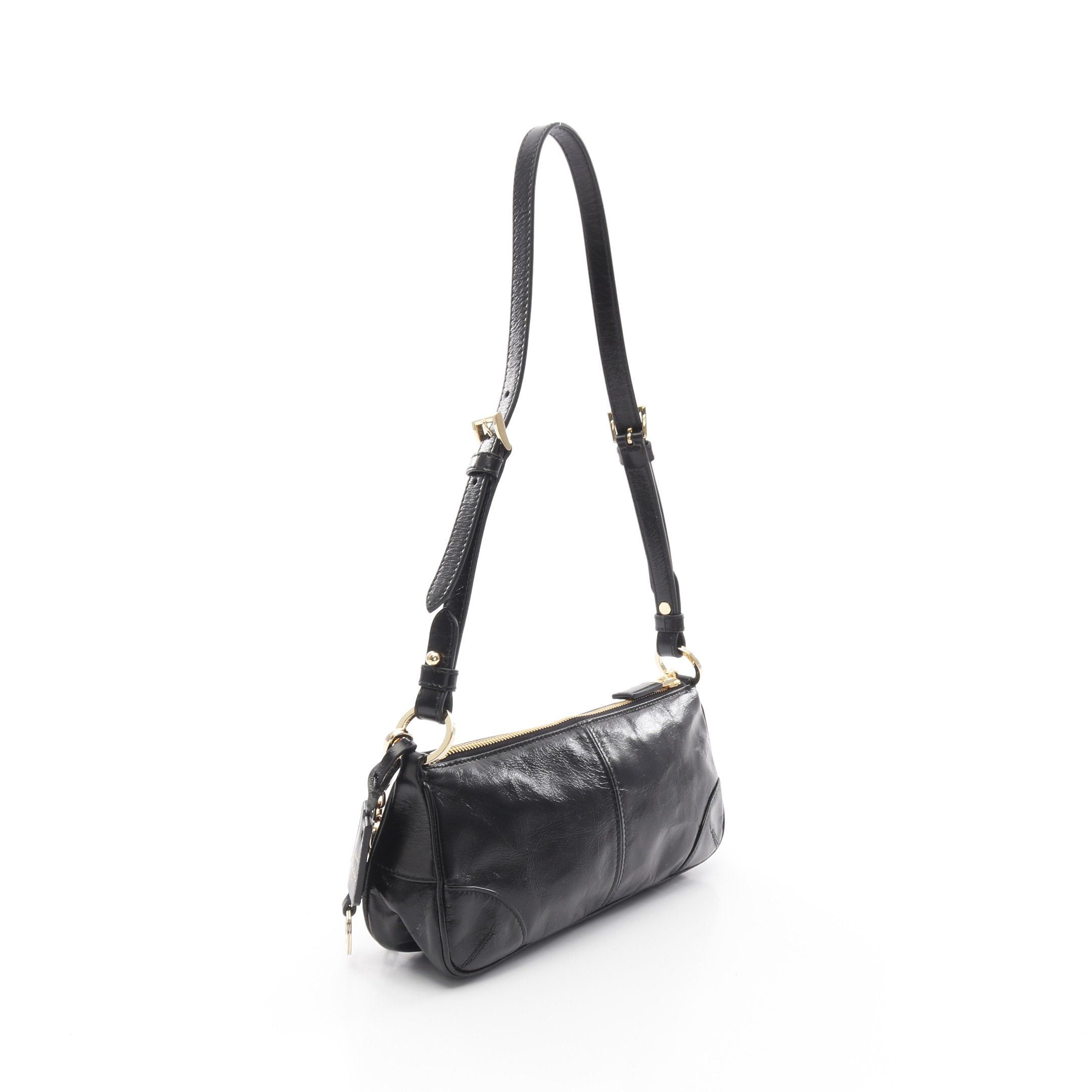 Prada Prada Re-Edition 2002 Chain Shoulder Bag Leather Black Size ONE SIZE - 2 Thumbnail