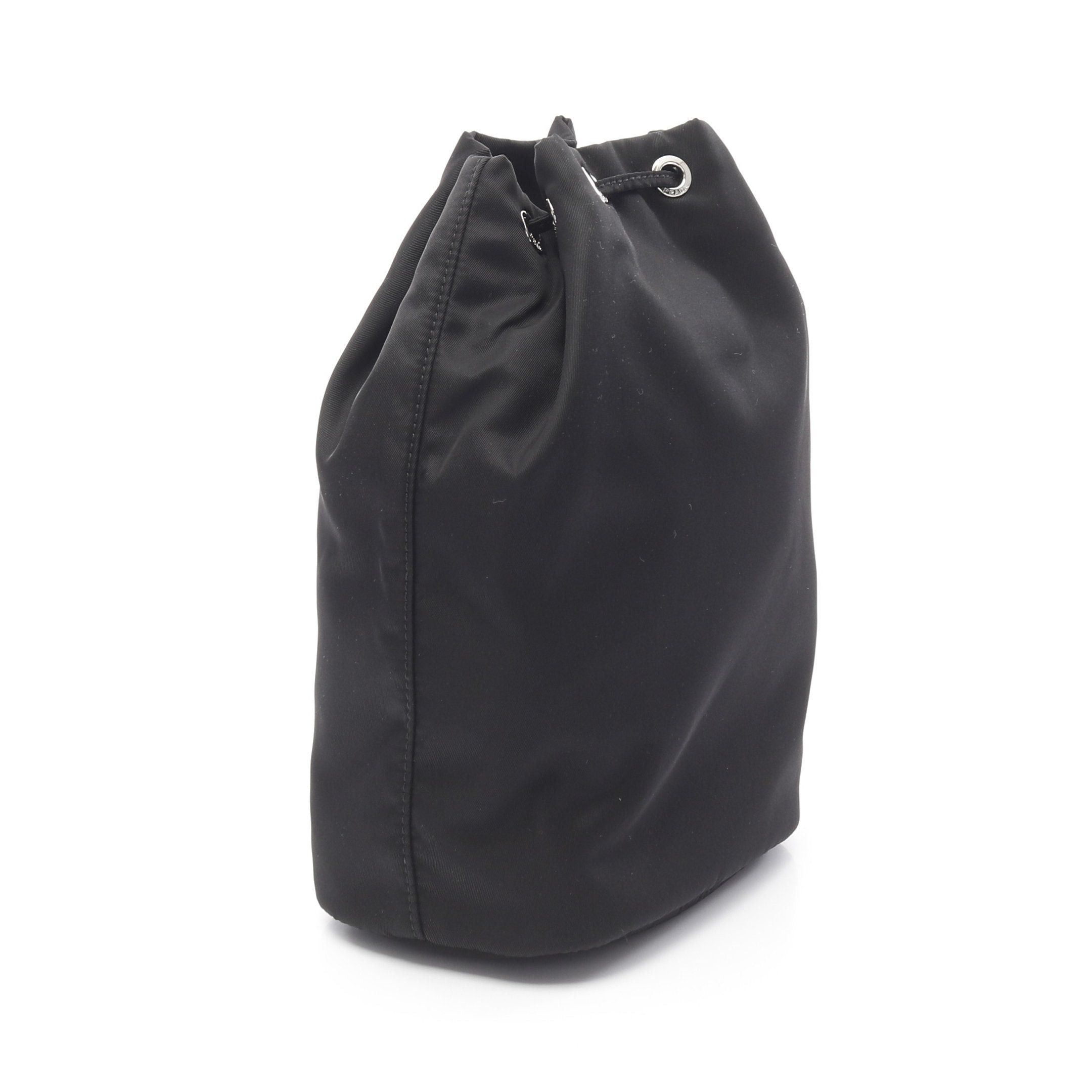 Prada Prada Re-Nylon Pouch Nylon Saffiano Leather Black Purse Size ONE SIZE - 2 Thumbnail