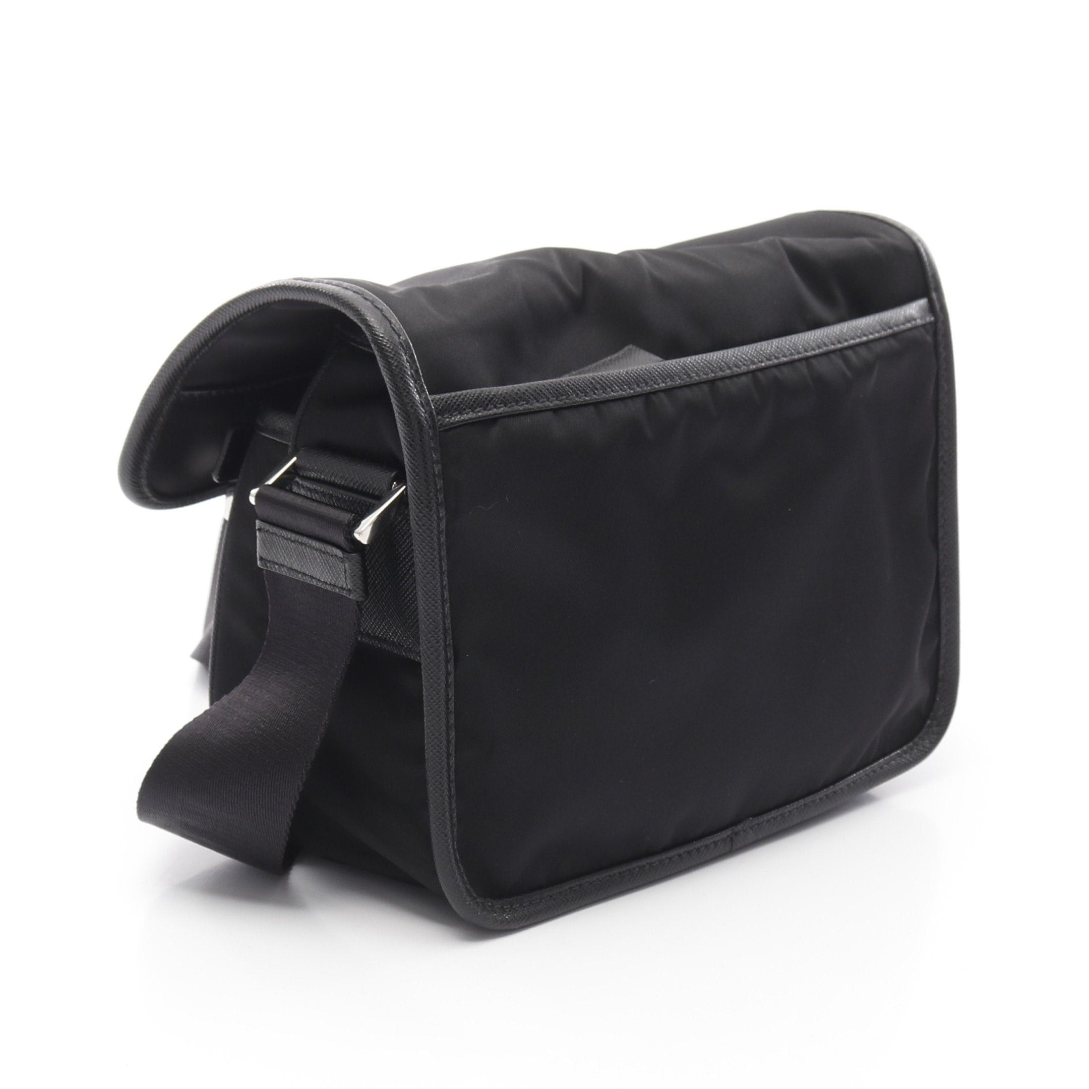 Prada Prada Re-Nylon Shoulder Bag Nylon Saffiano Leather Black Size ONE SIZE - 2 Thumbnail