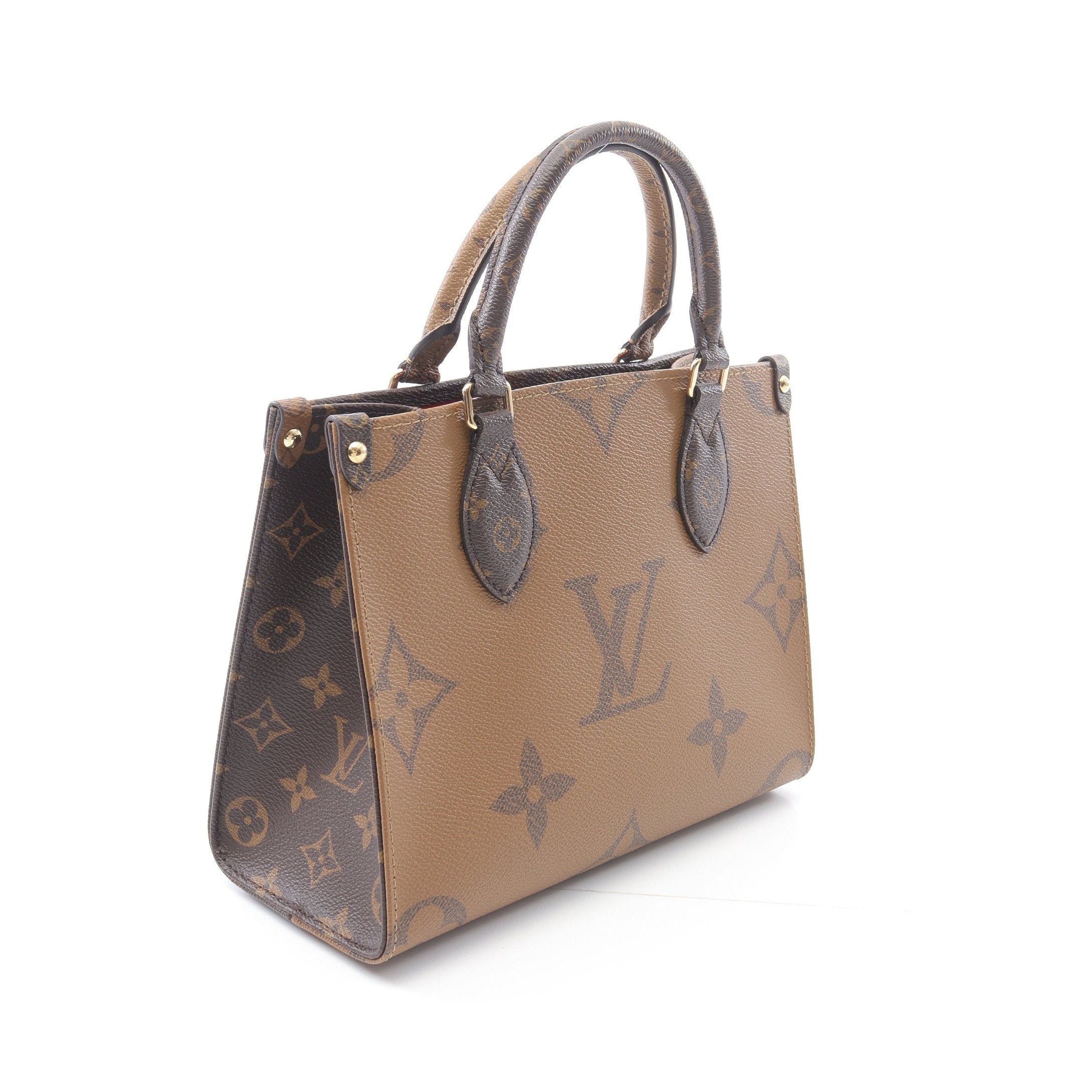 Louis Vuitton Louis Vuitton On-The-Go Pm Monogram Reverse Handbag Brown Beige Size ONE SIZE - 2 Thumbnail