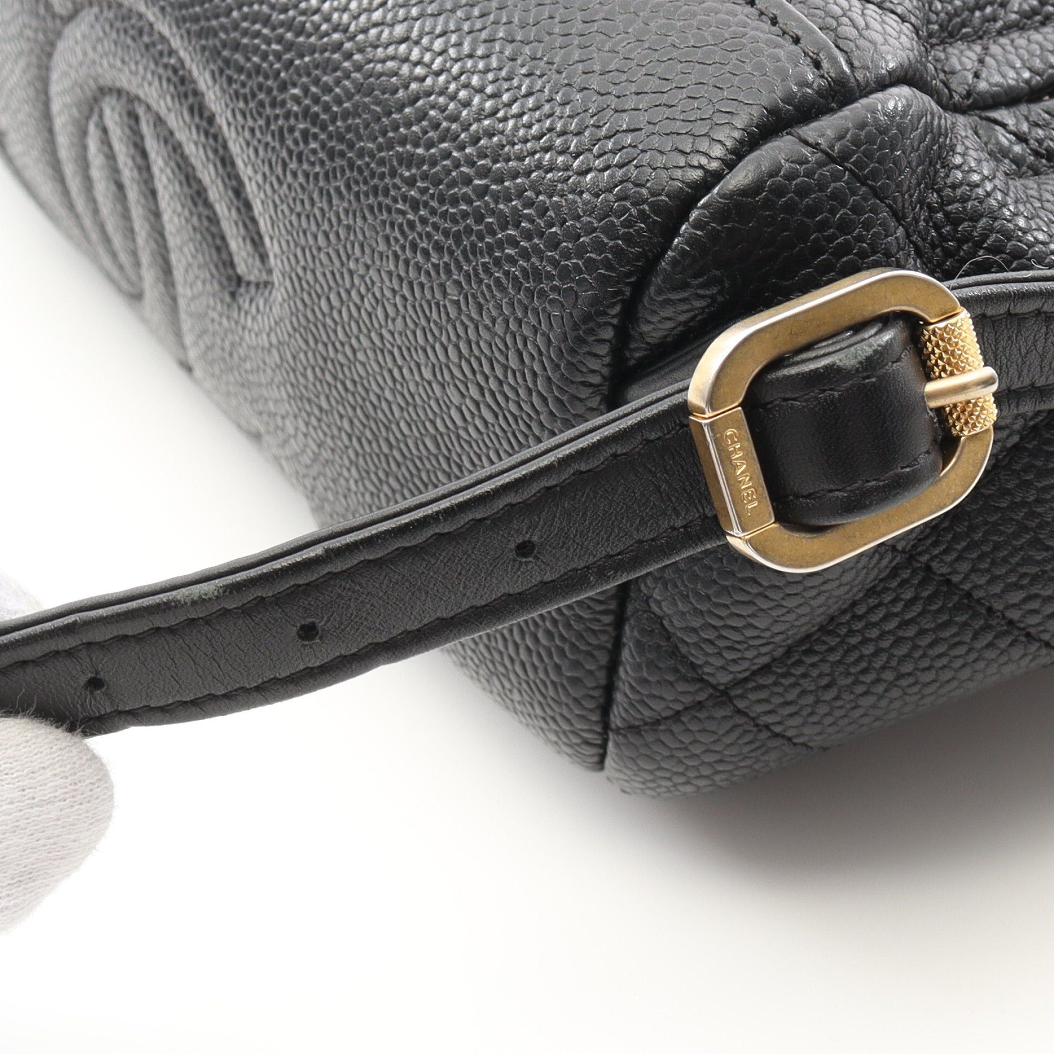 Chanel Chanel Cc Filigree Matelasse Backpack Rucksack Caviar Skin Black Gold Hardware Size ONE SIZE - 8 Thumbnail