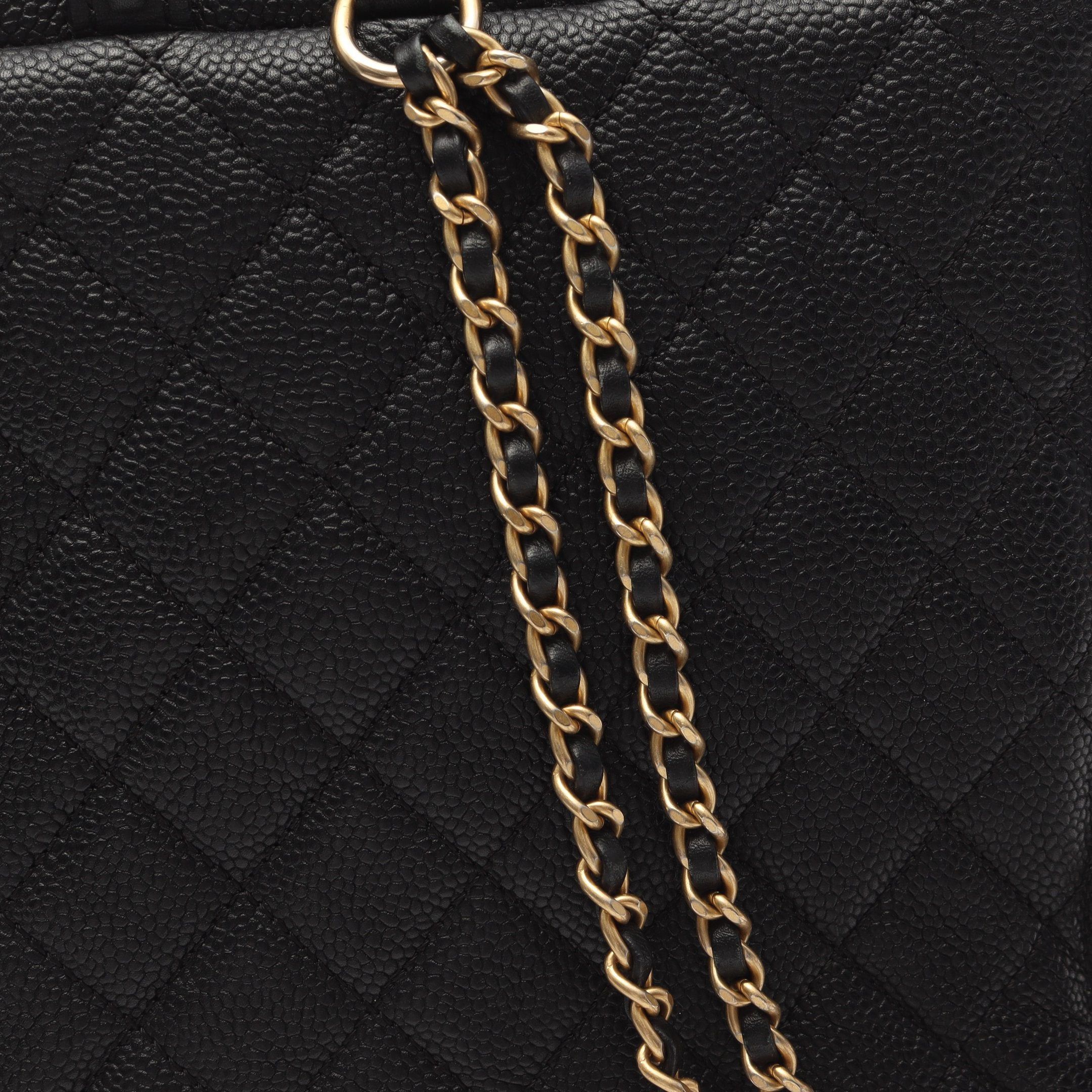Chanel Chanel Cc Filigree Matelasse Backpack Rucksack Caviar Skin Black Gold Hardware Size ONE SIZE - 9 Thumbnail