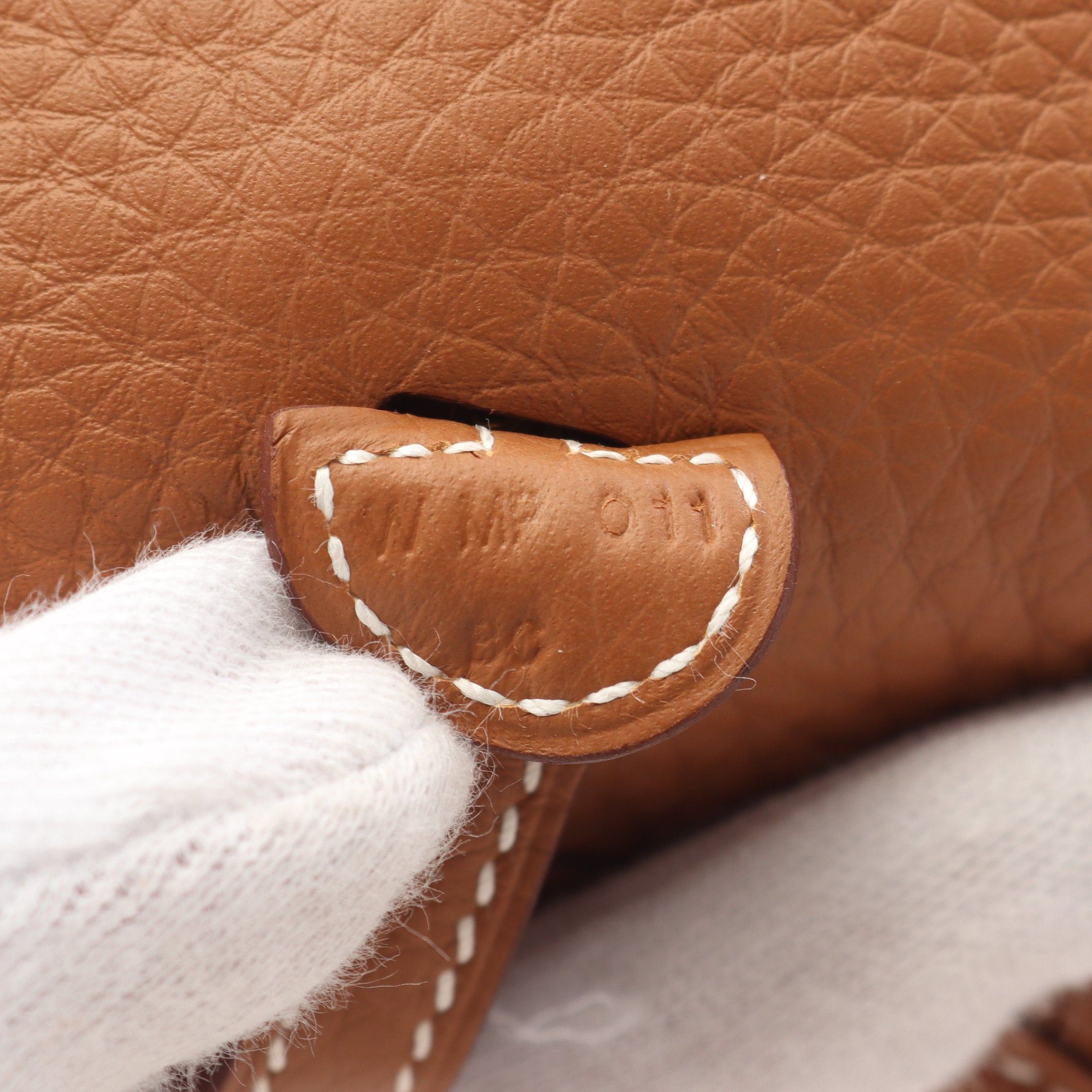 Hermes Hermes Evelyn Tpm Gold Shoulder Bag Clemence Leather Brown Hardware Double Engraved Size ONE SIZE - 5 Thumbnail