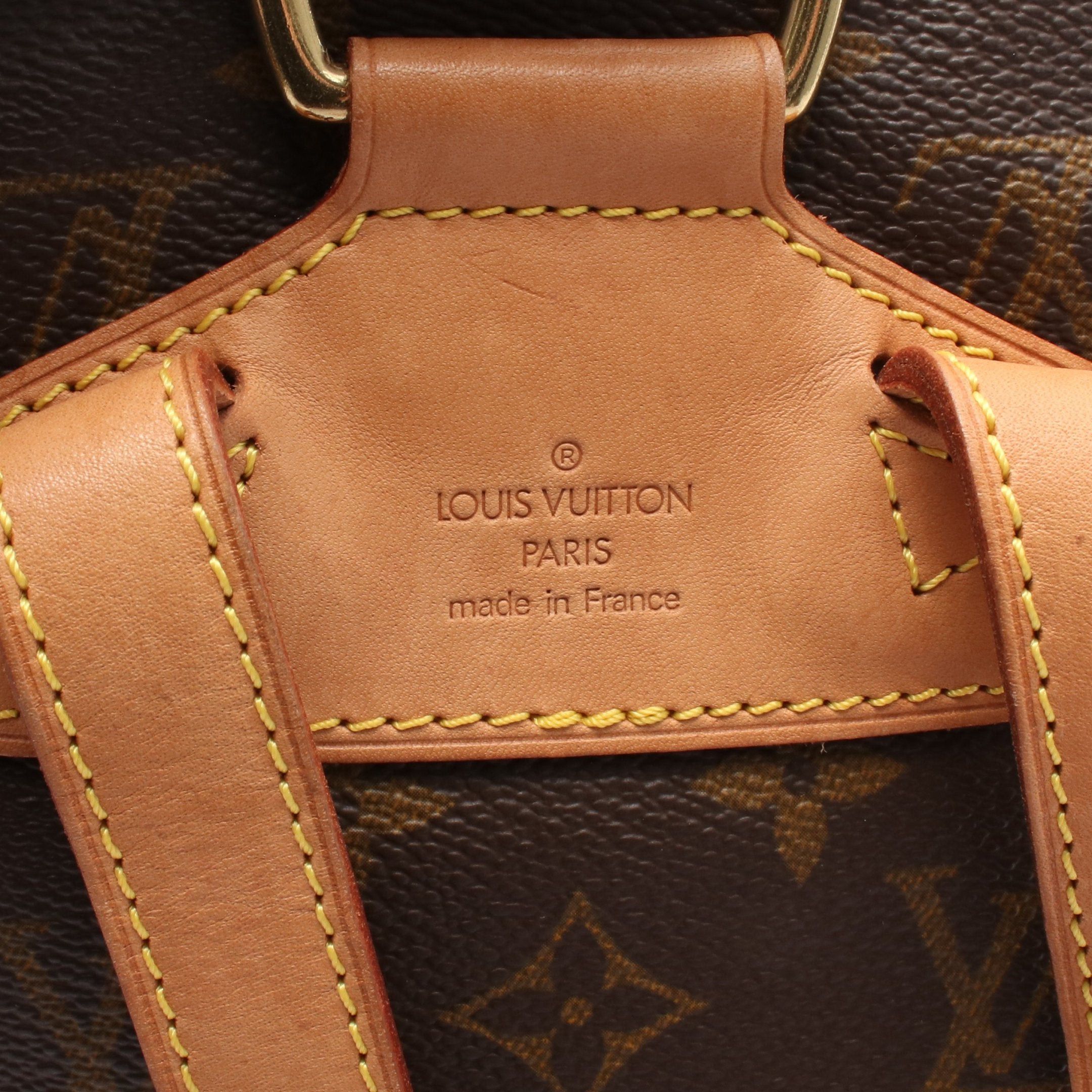 Louis Vuitton Louis Vuitton Montsouris Mm Monogram Backpack Rucksack Leather Brown Size ONE SIZE - 4 Thumbnail