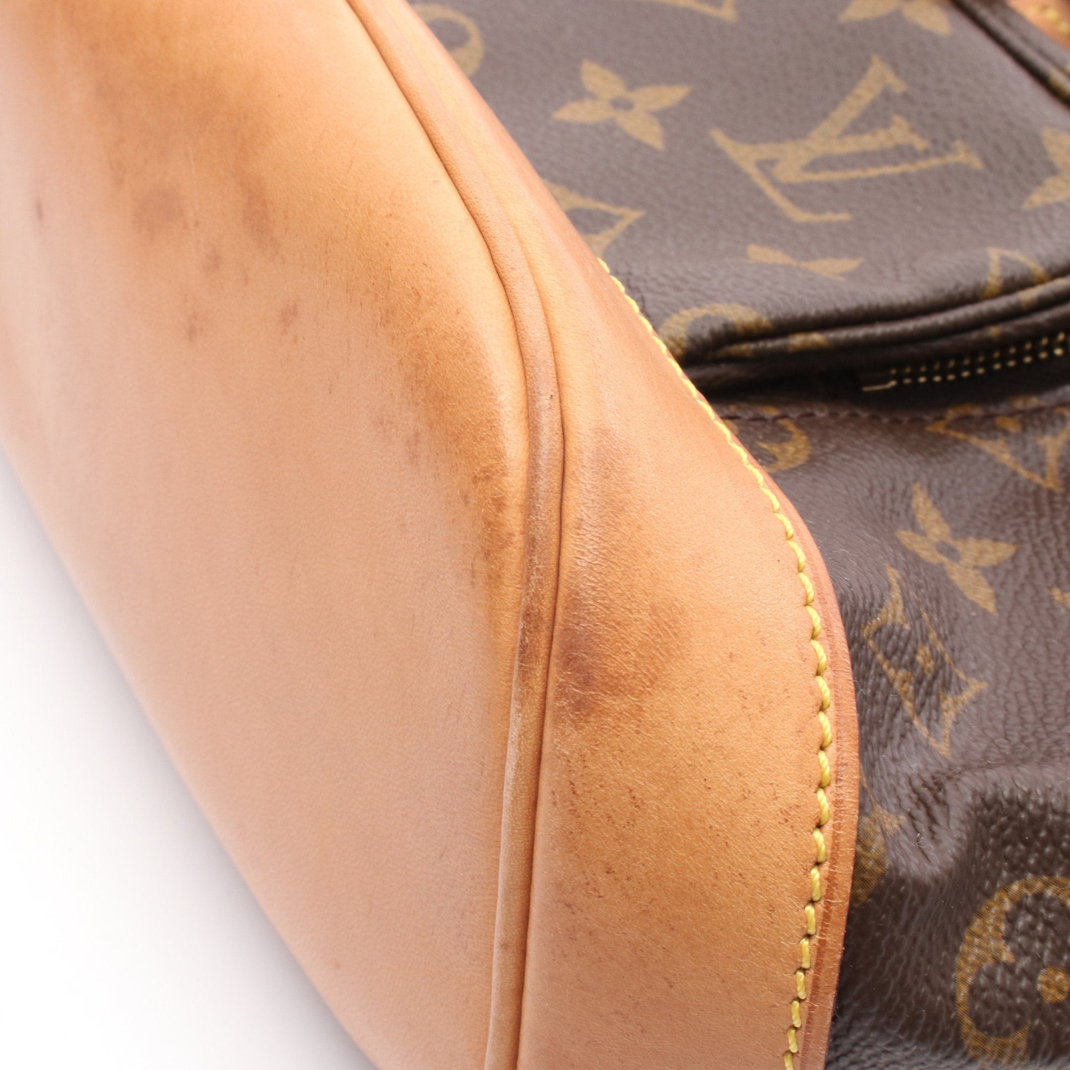 Louis Vuitton Louis Vuitton Montsouris Mm Monogram Backpack Rucksack Leather Brown Size ONE SIZE - 7 Thumbnail