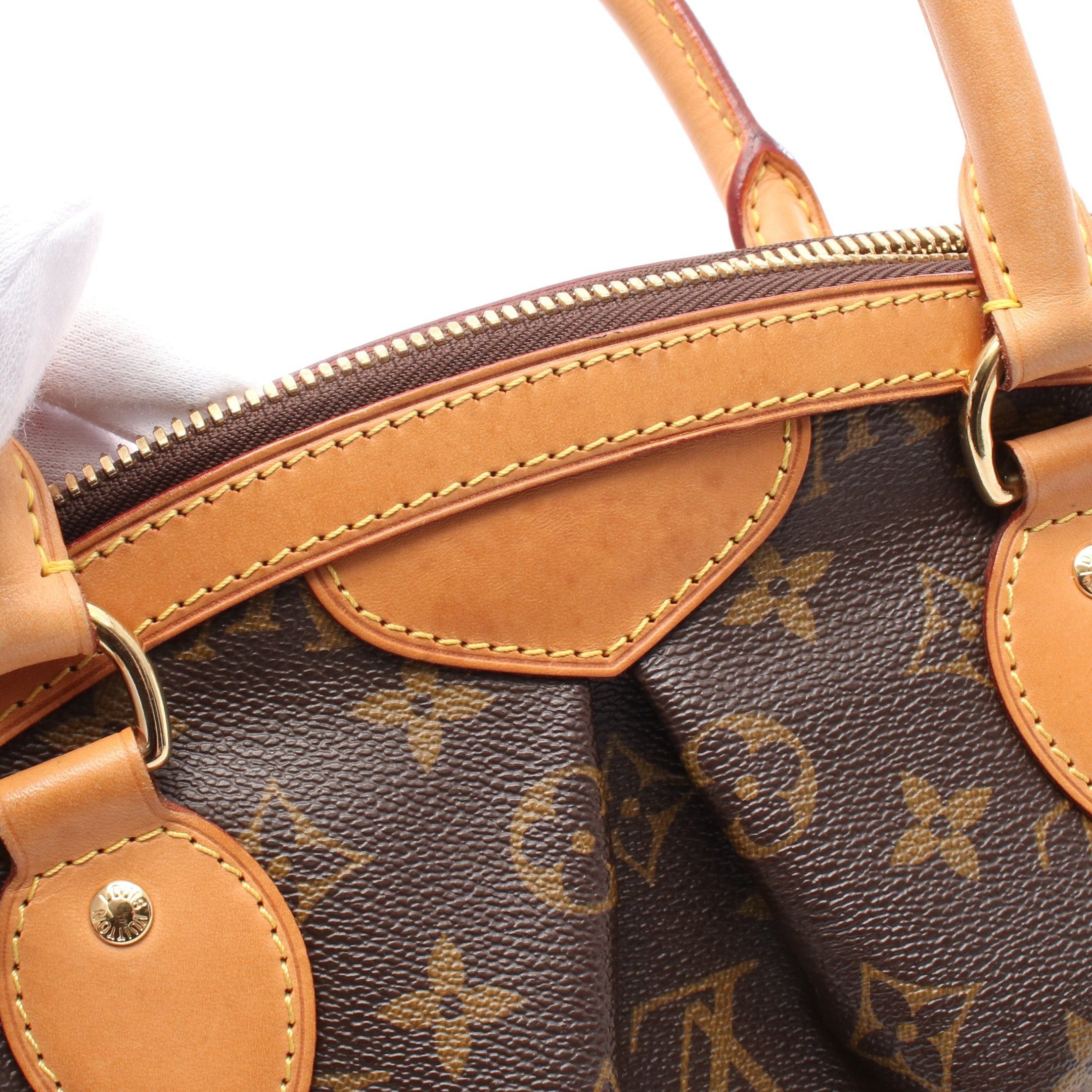Louis Vuitton Louis Vuitton Tivoli Pm Monogram Handbag Leather Brown Size ONE SIZE - 6 Thumbnail