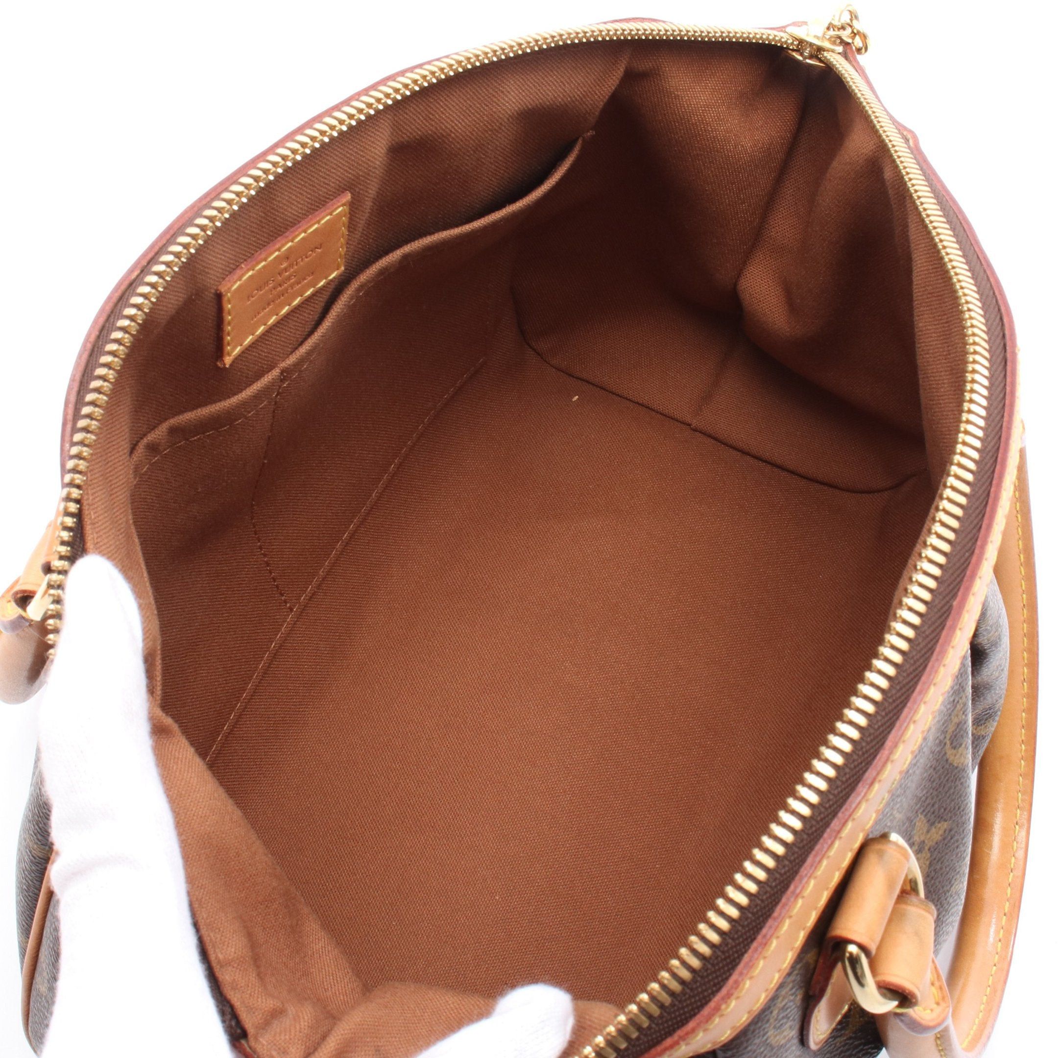 Louis Vuitton Louis Vuitton Tivoli Pm Monogram Handbag Leather Brown Size ONE SIZE - 3 Thumbnail