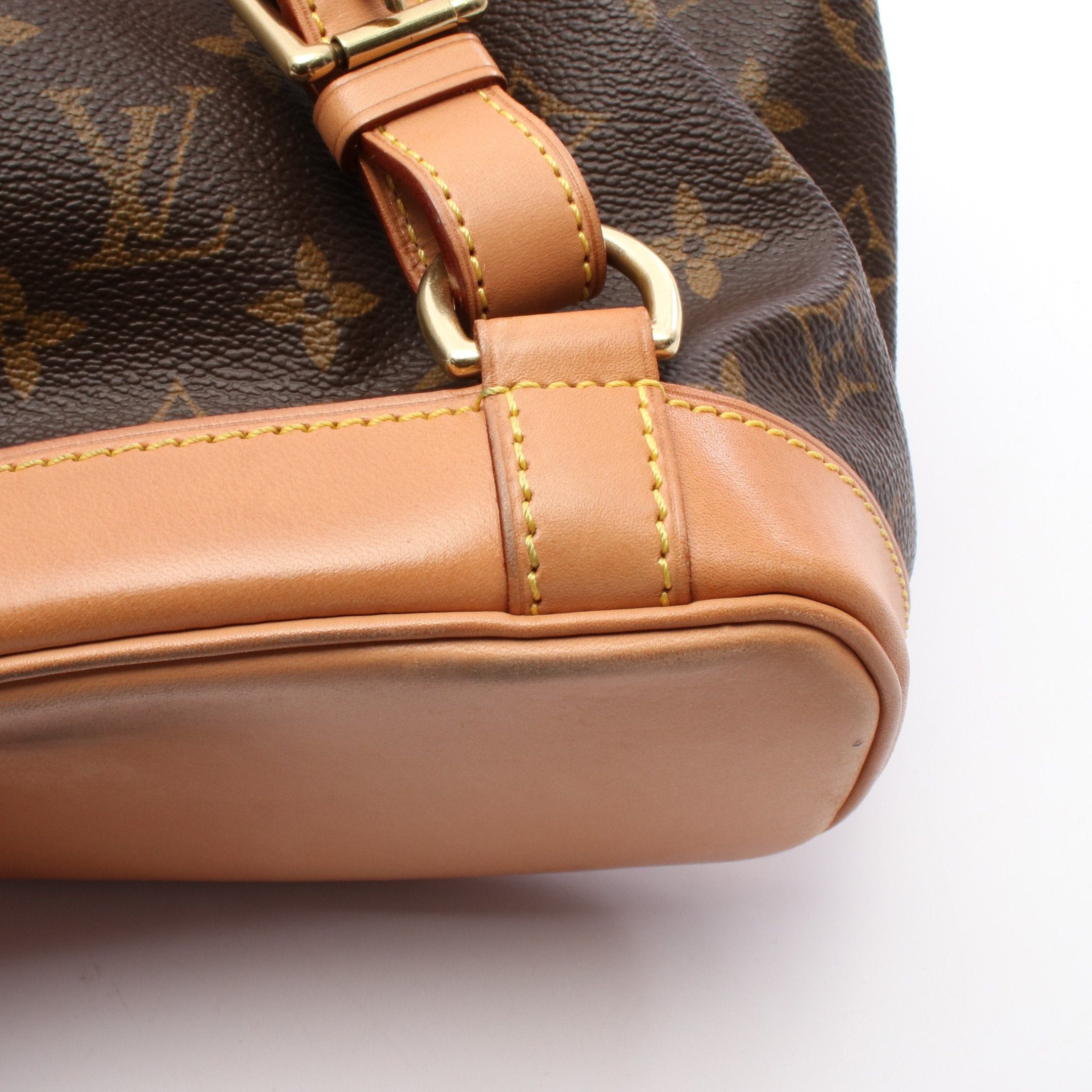 Louis Vuitton Louis Vuitton Montsouris Mm Monogram Backpack Rucksack Leather Brown Size ONE SIZE - 7 Thumbnail
