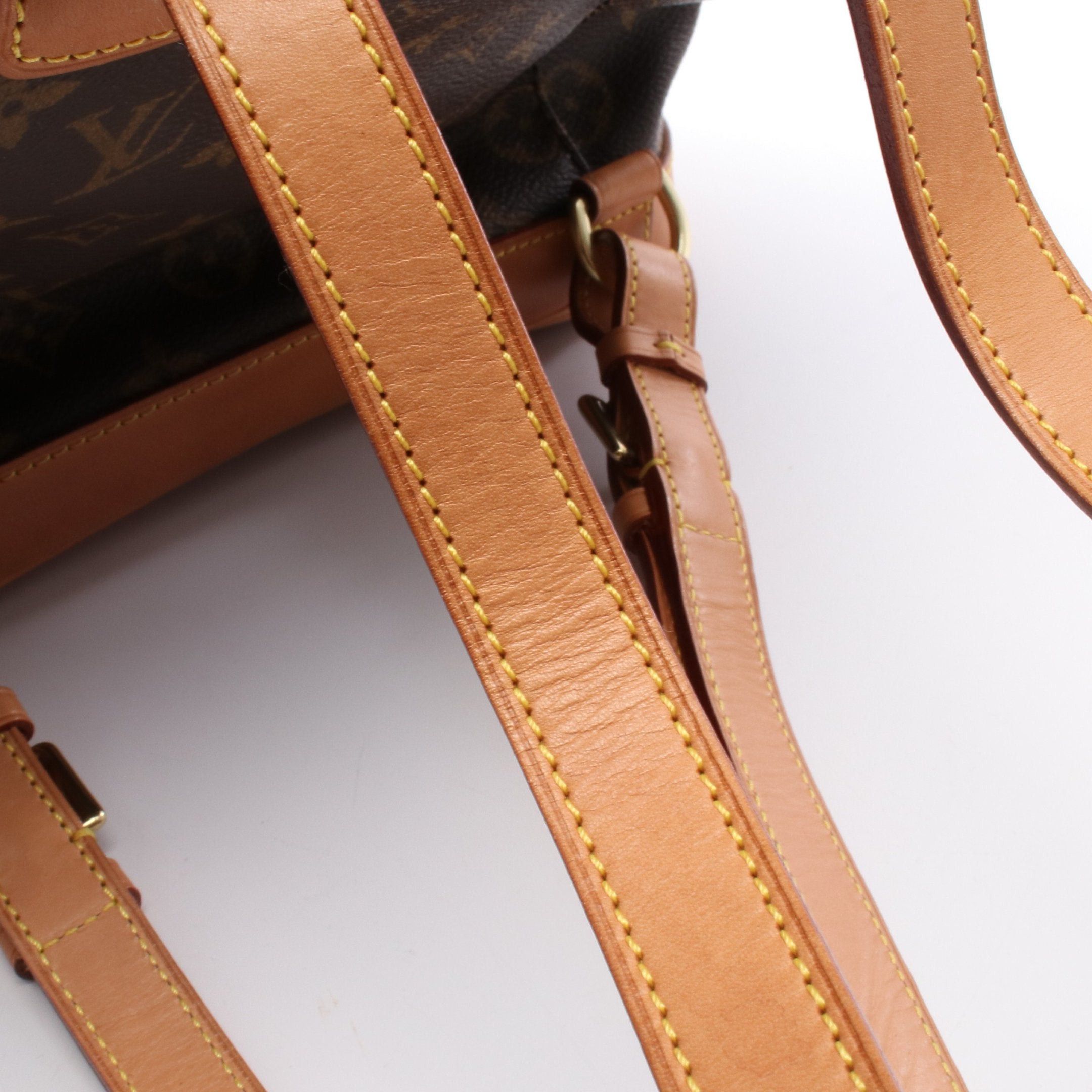 Louis Vuitton Louis Vuitton Montsouris Mm Monogram Backpack Rucksack Leather Brown Size ONE SIZE - 8 Thumbnail