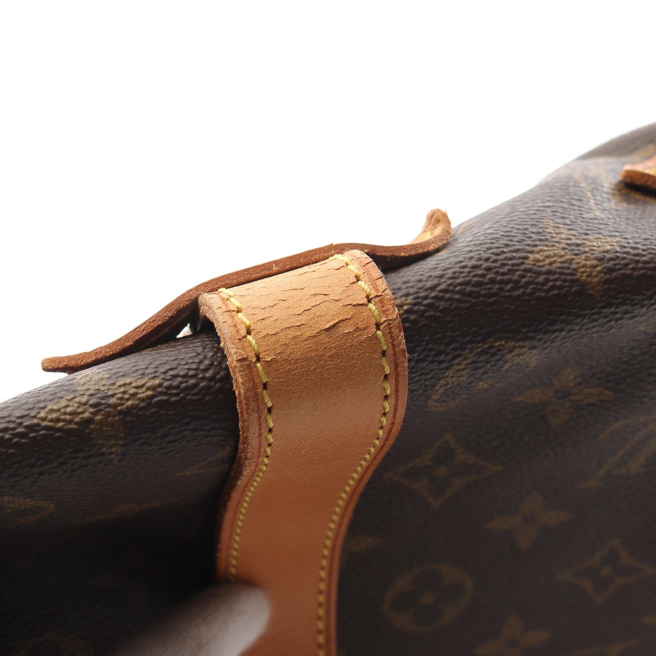 Louis Vuitton Louis Vuitton Saumur 43 Monogram Shoulder Bag Leather Brown Size ONE SIZE - 9 Thumbnail