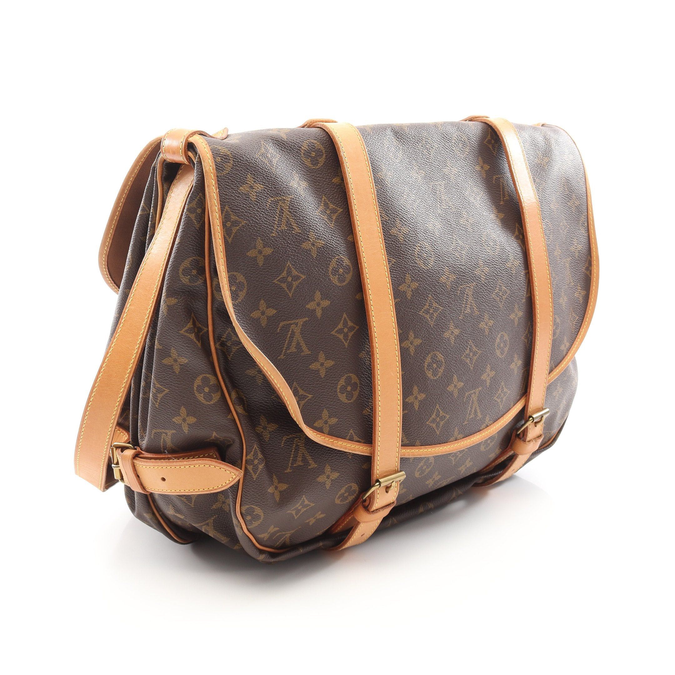 Louis Vuitton Louis Vuitton Saumur 43 Monogram Shoulder Bag Leather Brown Size ONE SIZE - 2 Thumbnail