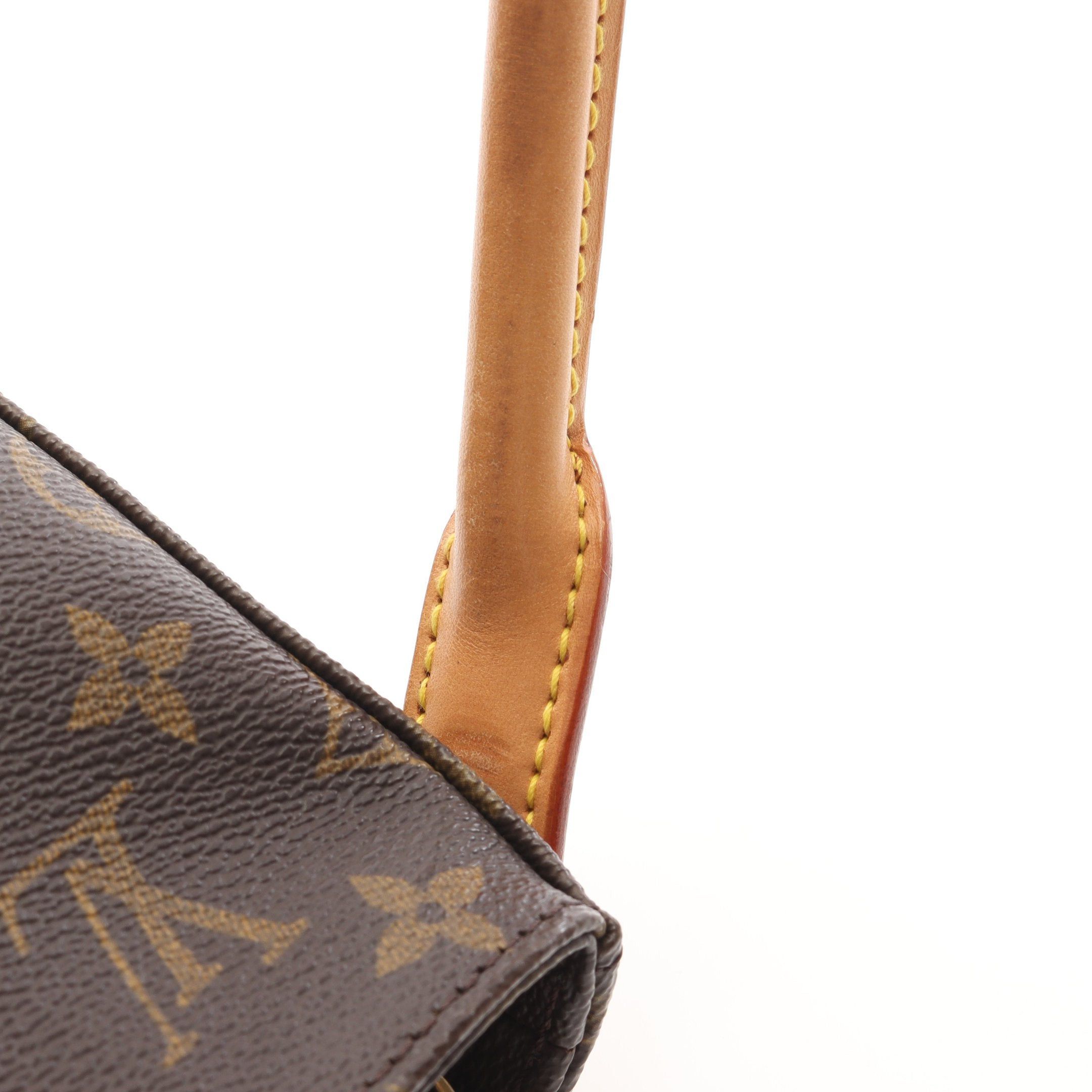 Louis Vuitton Louis Vuitton Looping Mm Monogram Shoulder Bag Leather Brown Size ONE SIZE - 8 Thumbnail