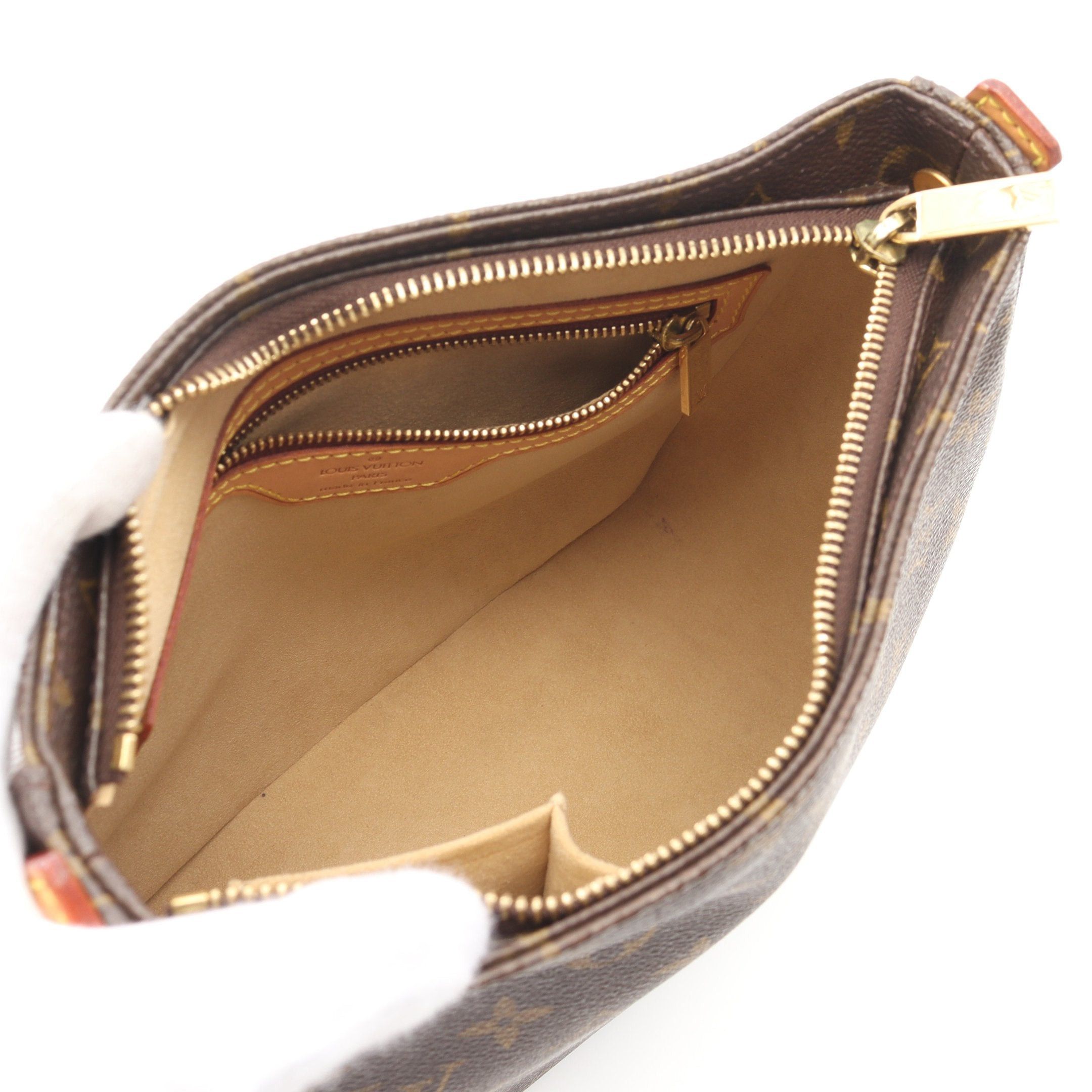 Louis Vuitton Louis Vuitton Looping Mm Monogram Shoulder Bag Leather Brown Size ONE SIZE - 3 Thumbnail