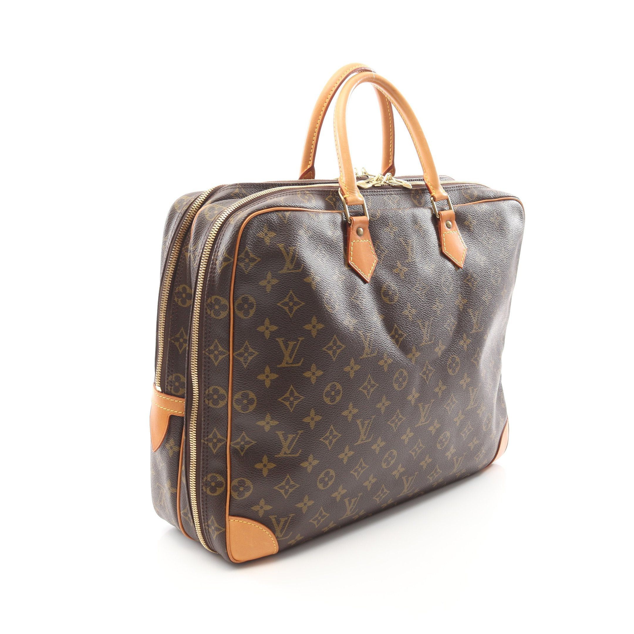 Louis Vuitton Louis Vuitton Porte Document Voyage 2 Compartments Monogram Business Bag Briefcase Leather Brown Size ONE SIZE - 2 Thumbnail