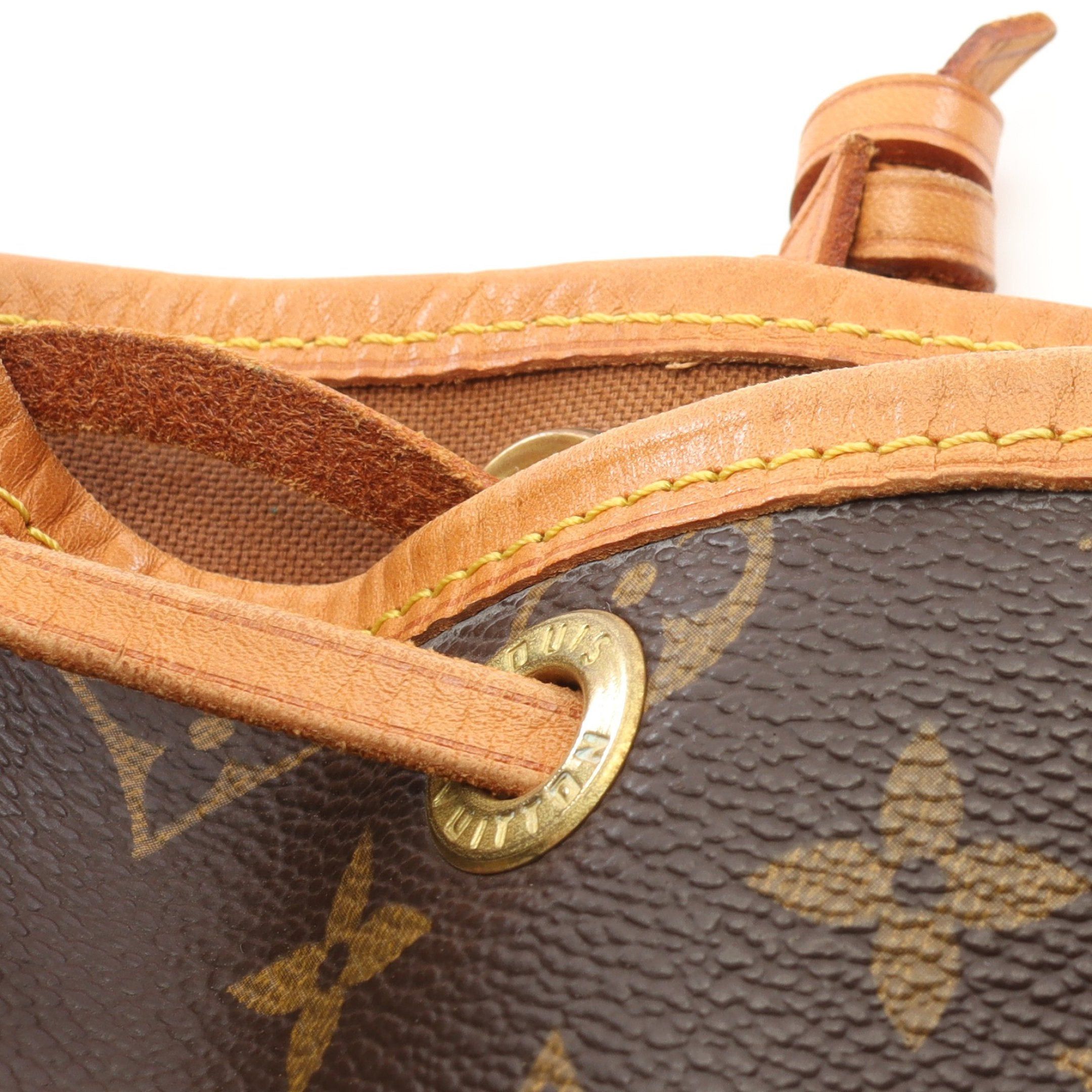 Louis Vuitton Louis Vuitton Noe Monogram Shoulder Bag Leather Brown Size ONE SIZE - 10 Thumbnail