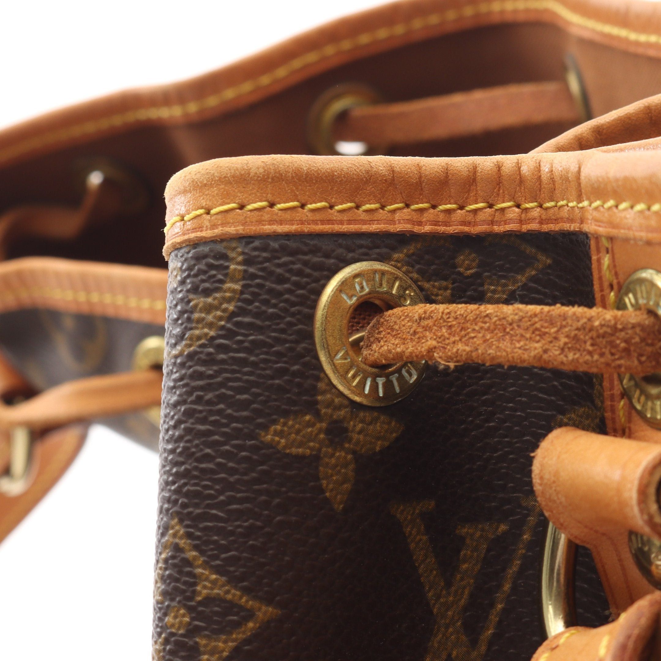 Louis Vuitton Louis Vuitton Noe Monogram Shoulder Bag Leather Brown Size ONE SIZE - 11 Thumbnail